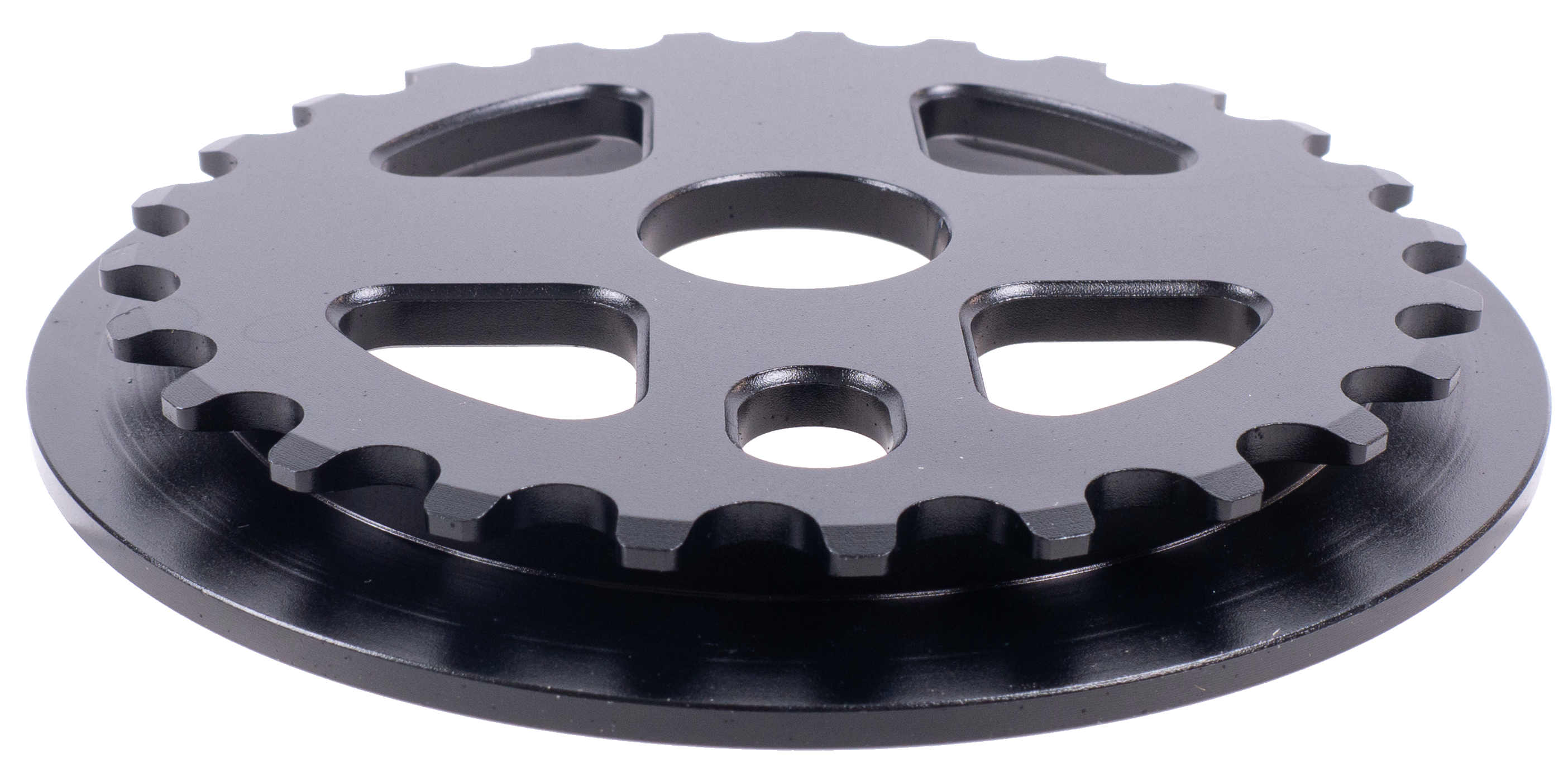 Звезда передняя для БМХ с гардом 25T алюм, Крест черная KL -C304, black