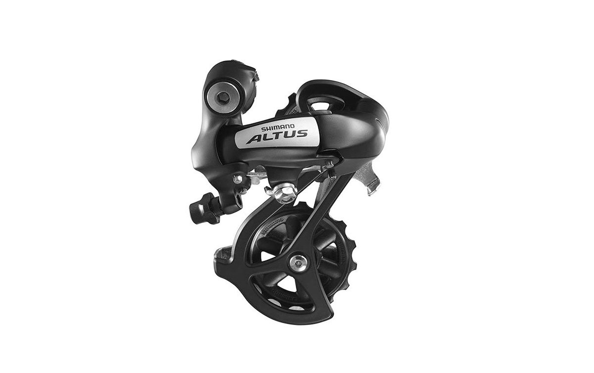 Переключатель задний Shimano Altus, M310, 7/8 скоростей, крепление на болт, черный, без упаковки