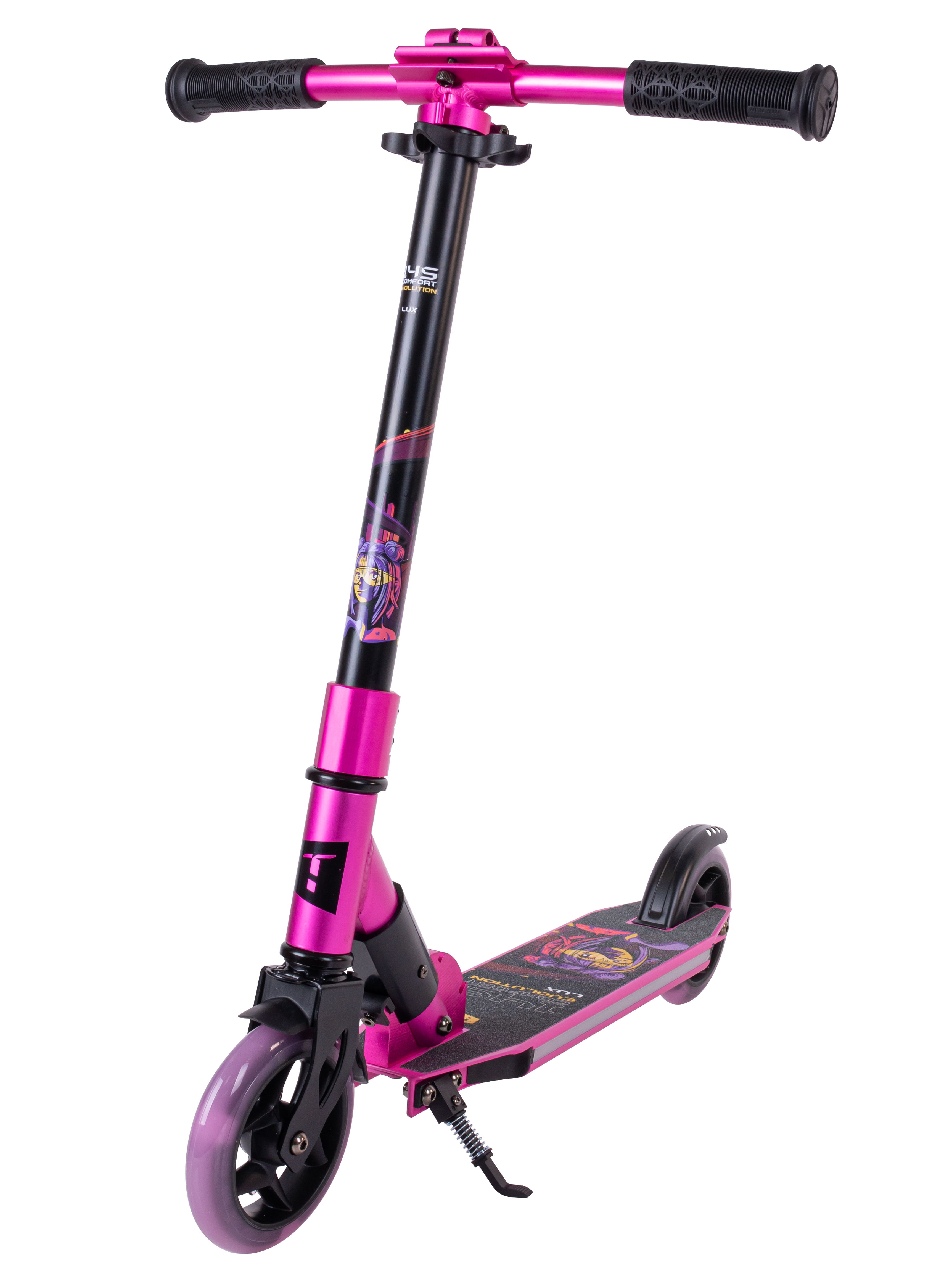Самокат Comfort 145 evolution  lux pink 1/4