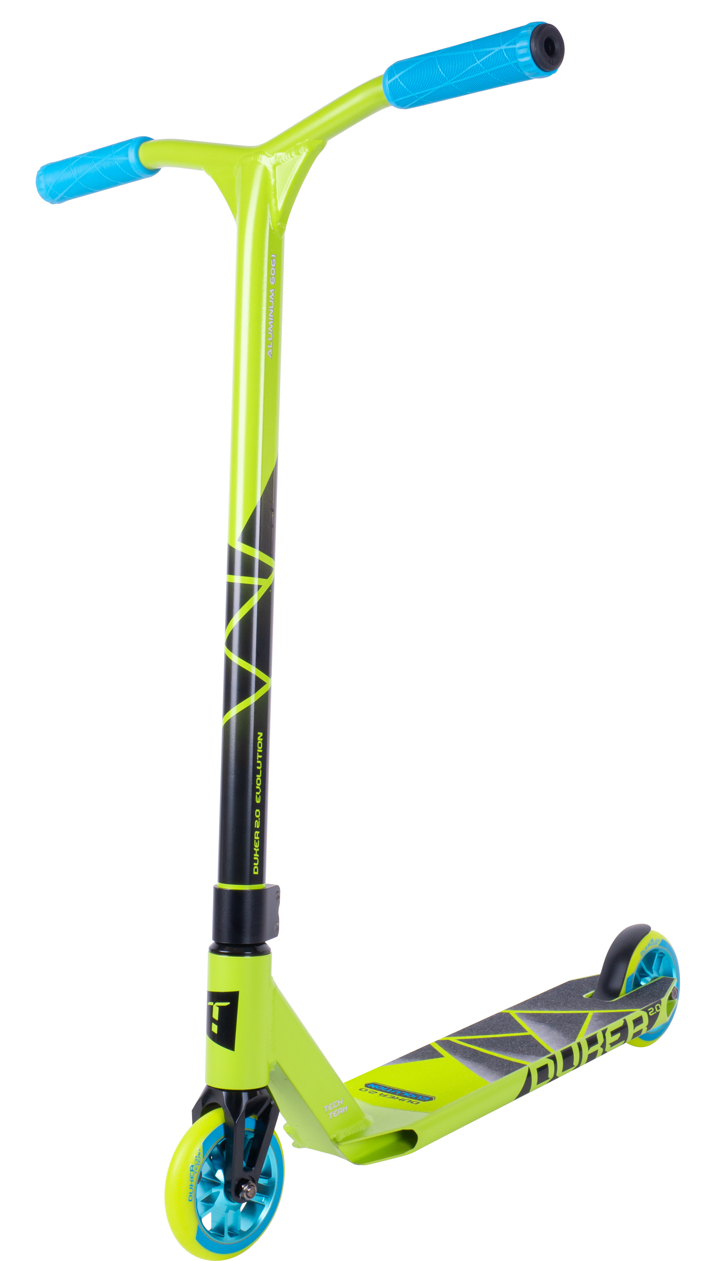 Самокат трюковой Duker 2.0 neon green 1/4