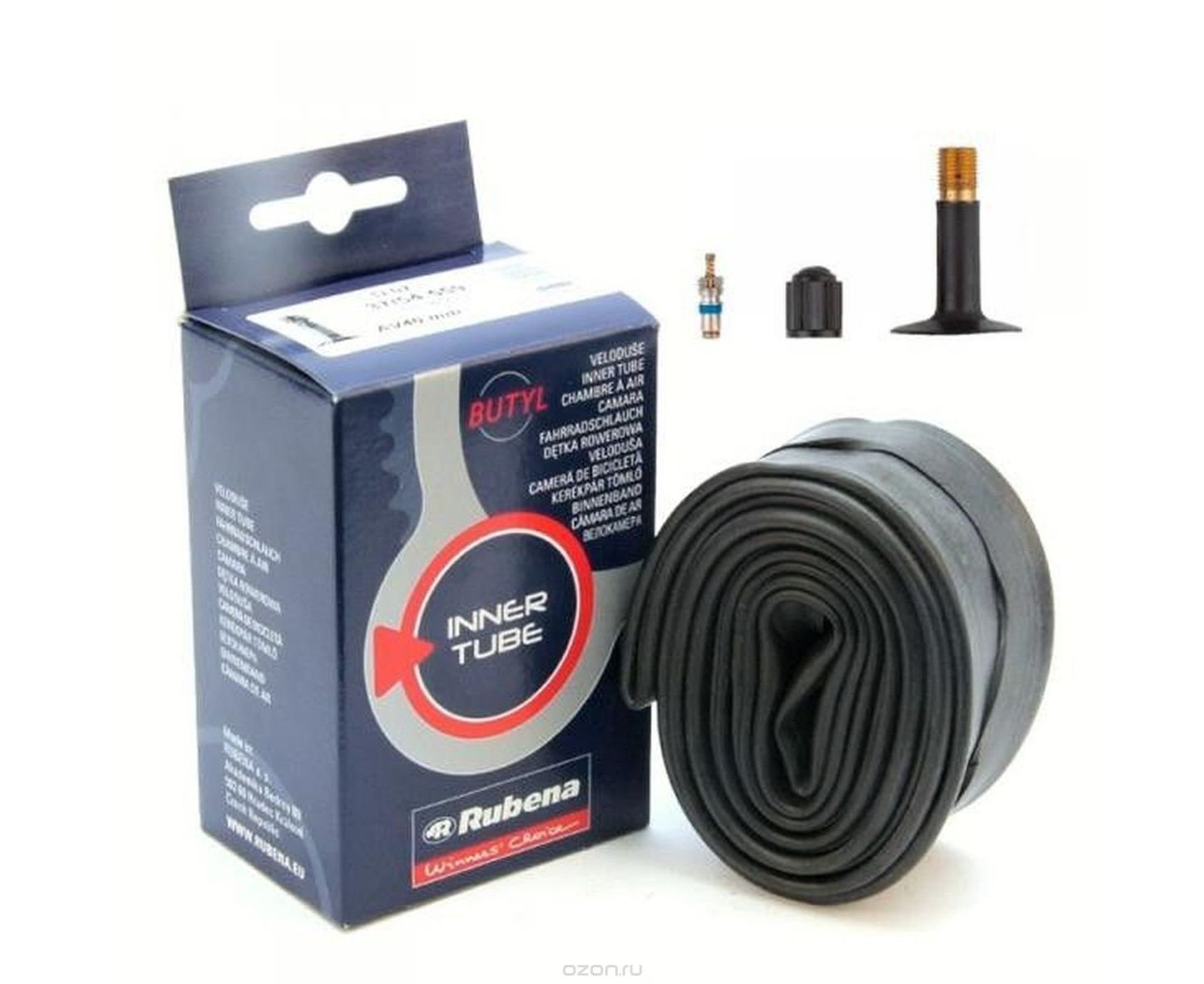 Камера Mitas 28/29x1.75/2.3", велонипель 47 мм, черный