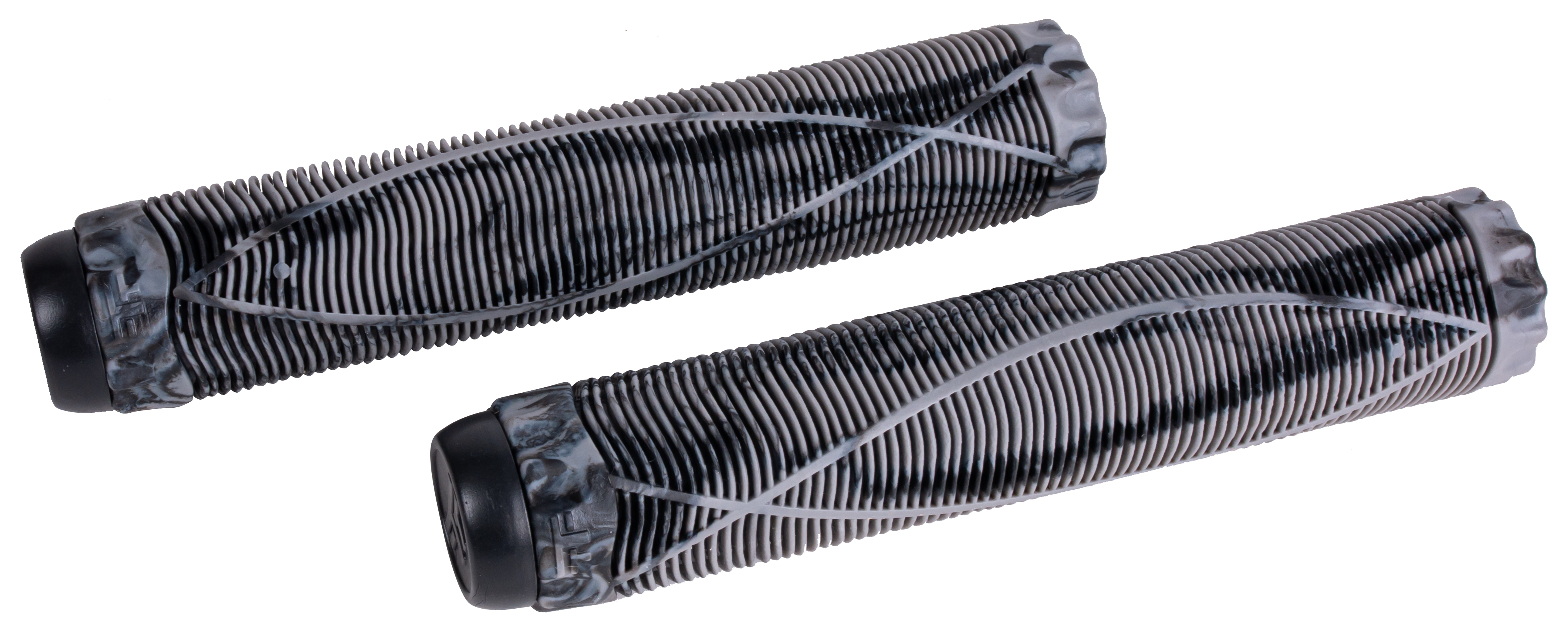 Н-р грипсы 2шт с барендами Fish, 170mm, Grey/Black, на трюковой самокат  1/100 294354