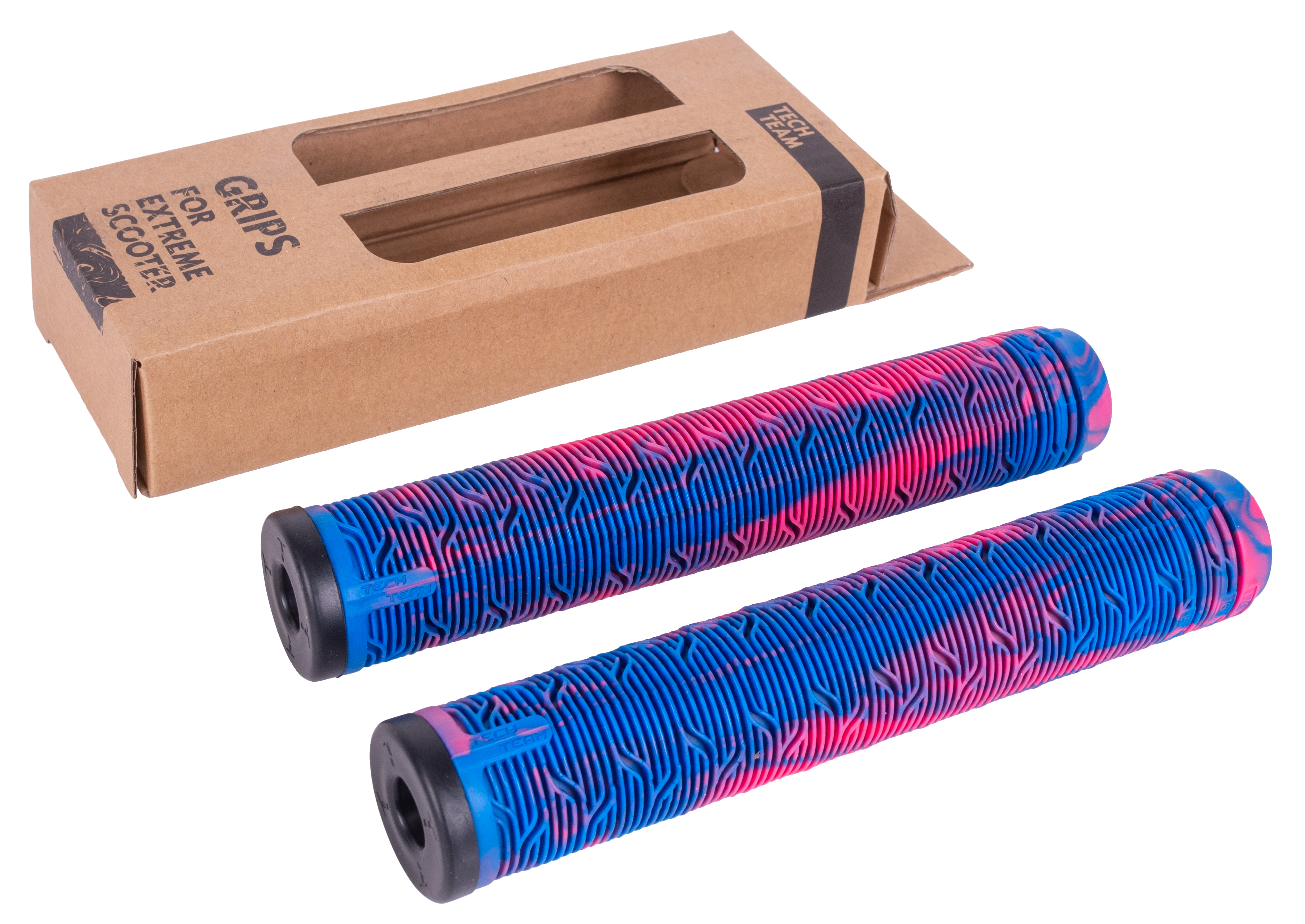 Грипсы 2шт с барендами Maze-170 blue-pink