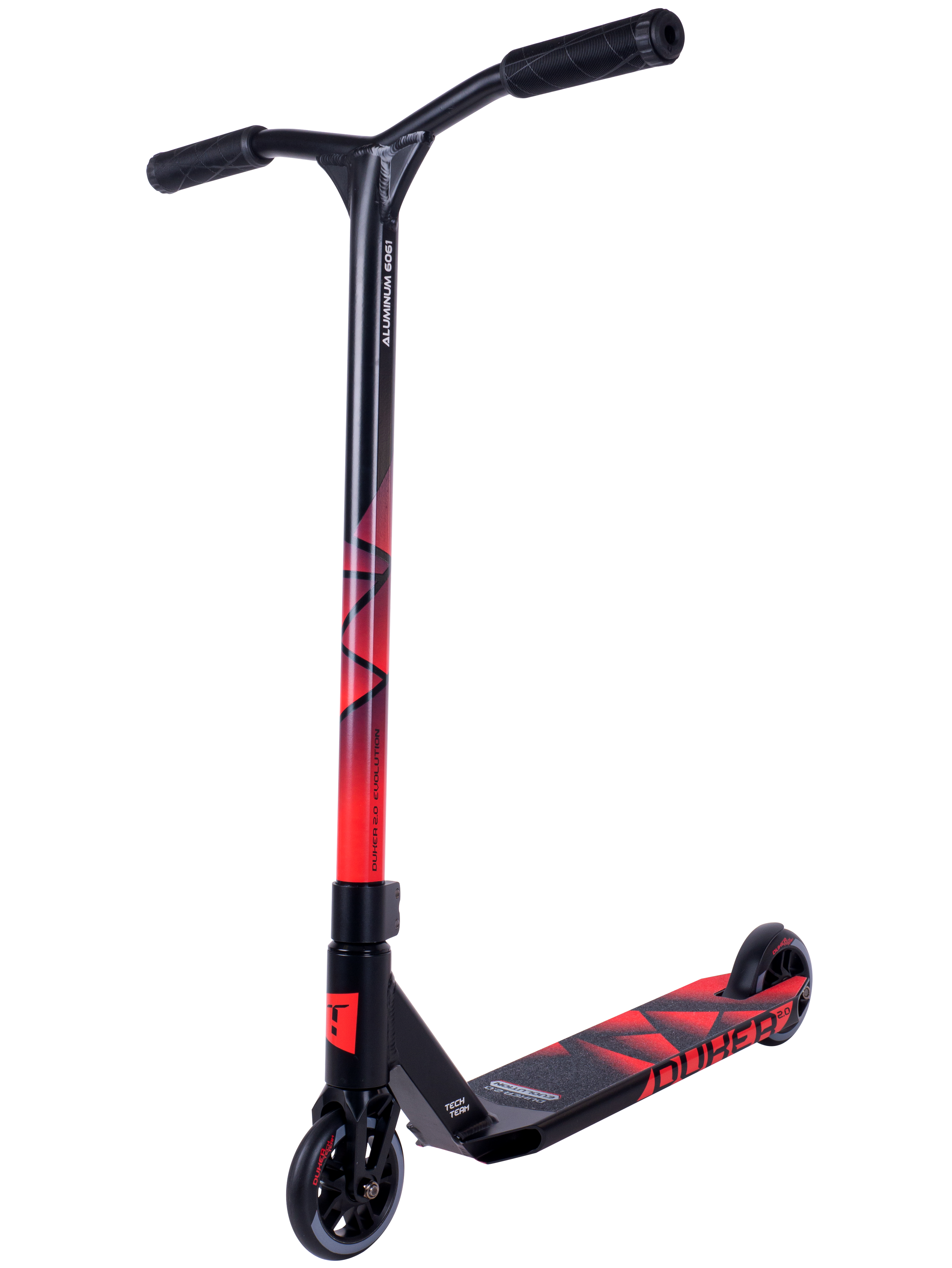 Самокат трюковой Duker 2.0 black/red 1/4