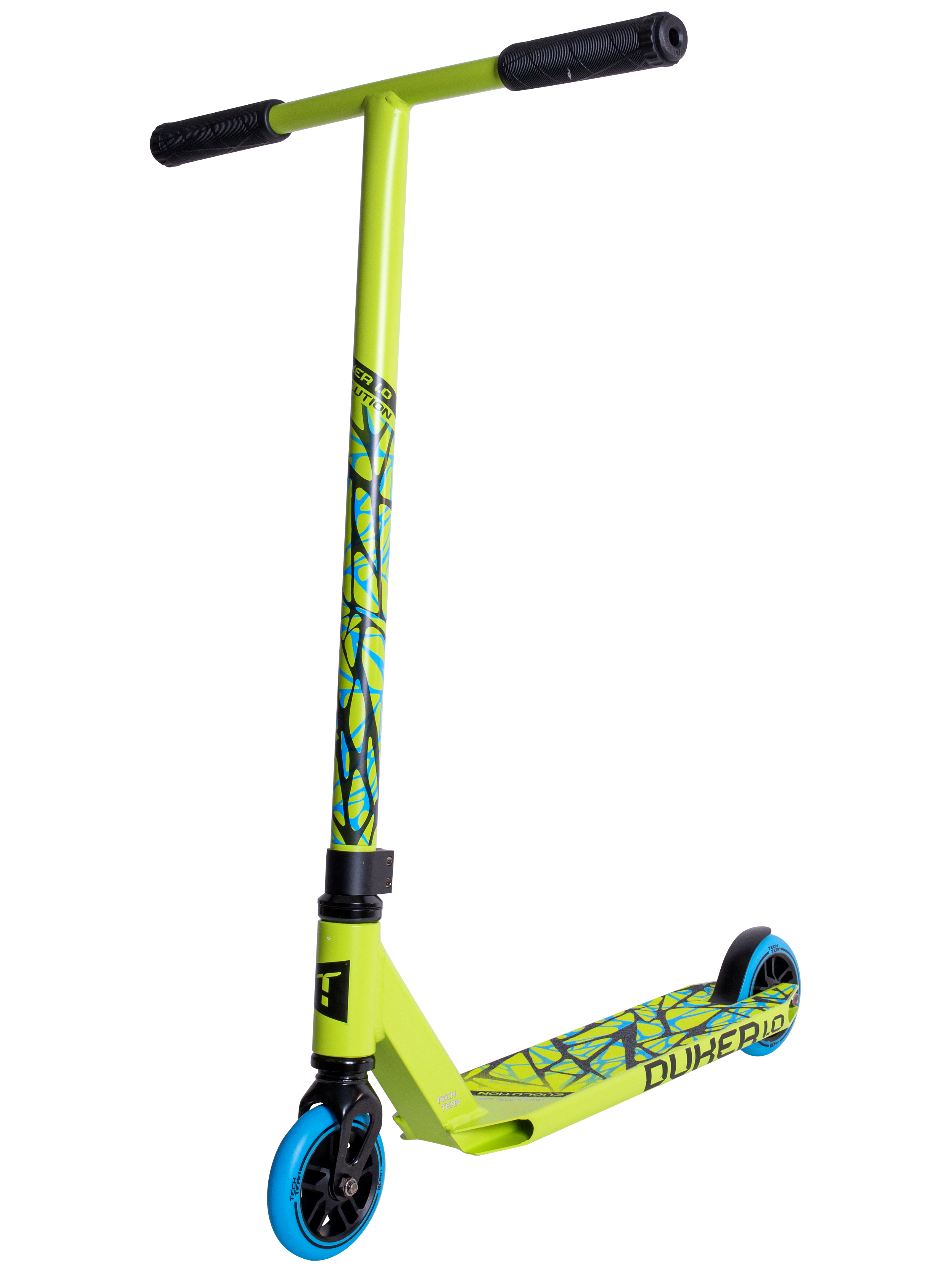 Самокат трюковой Duker 1.0 neon green 1/4