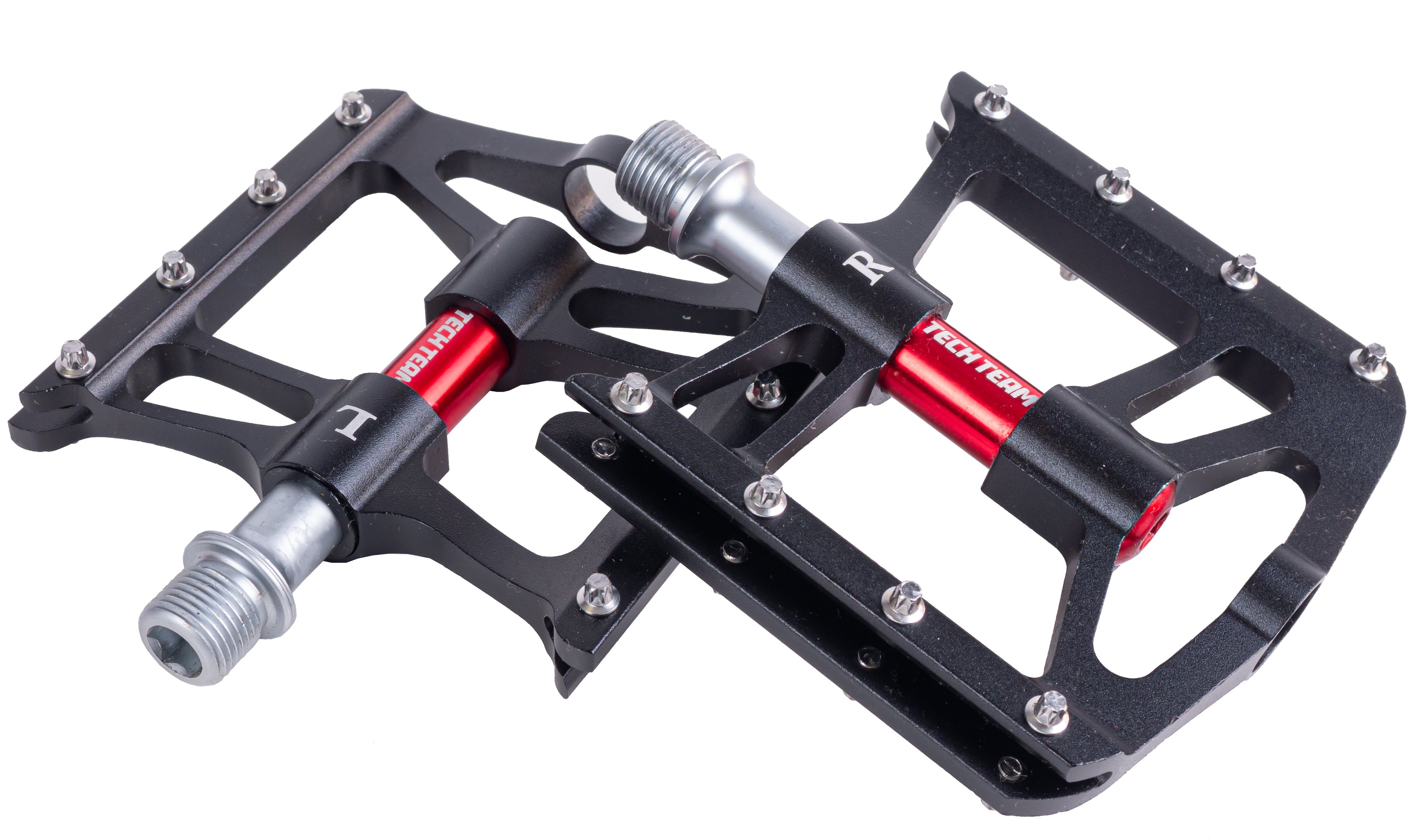 Педали алюм. фрез. со сьемными шипами, CrMo ось, 3 пром. подш., 9/16, 1/20 ALNC-1060 black