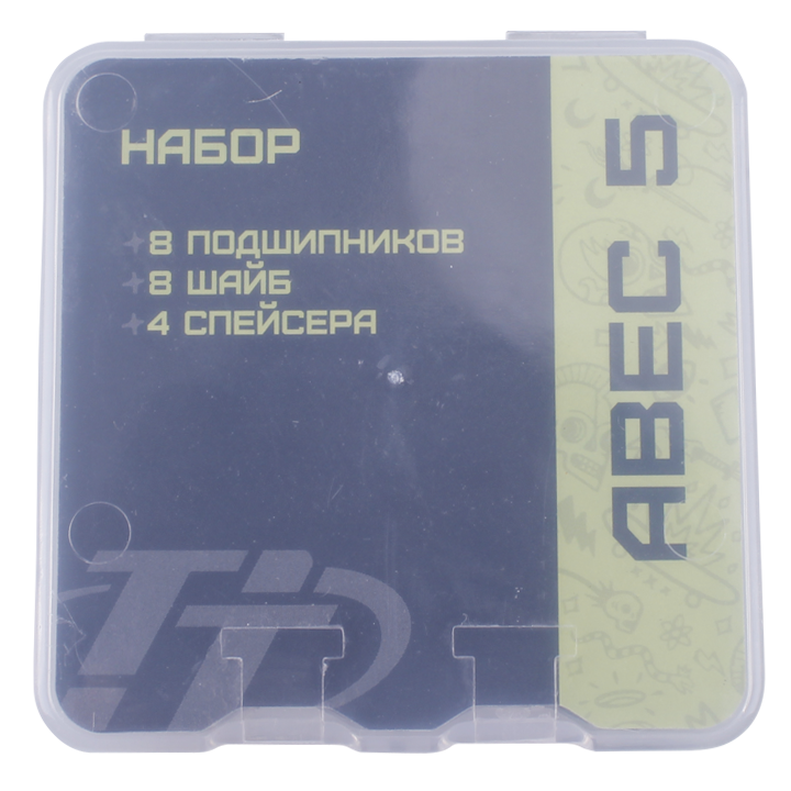 Подшипники 608RS, ABEC- 5, 8 шт.8 шайб4 спейсера. В пластиковой коробке ABEC-5 skate