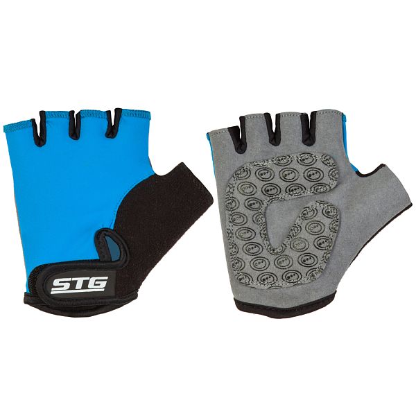 Перчатки STG детск.мод.819 с защитной прокладкой,застежка на липучке,размер XS,синие