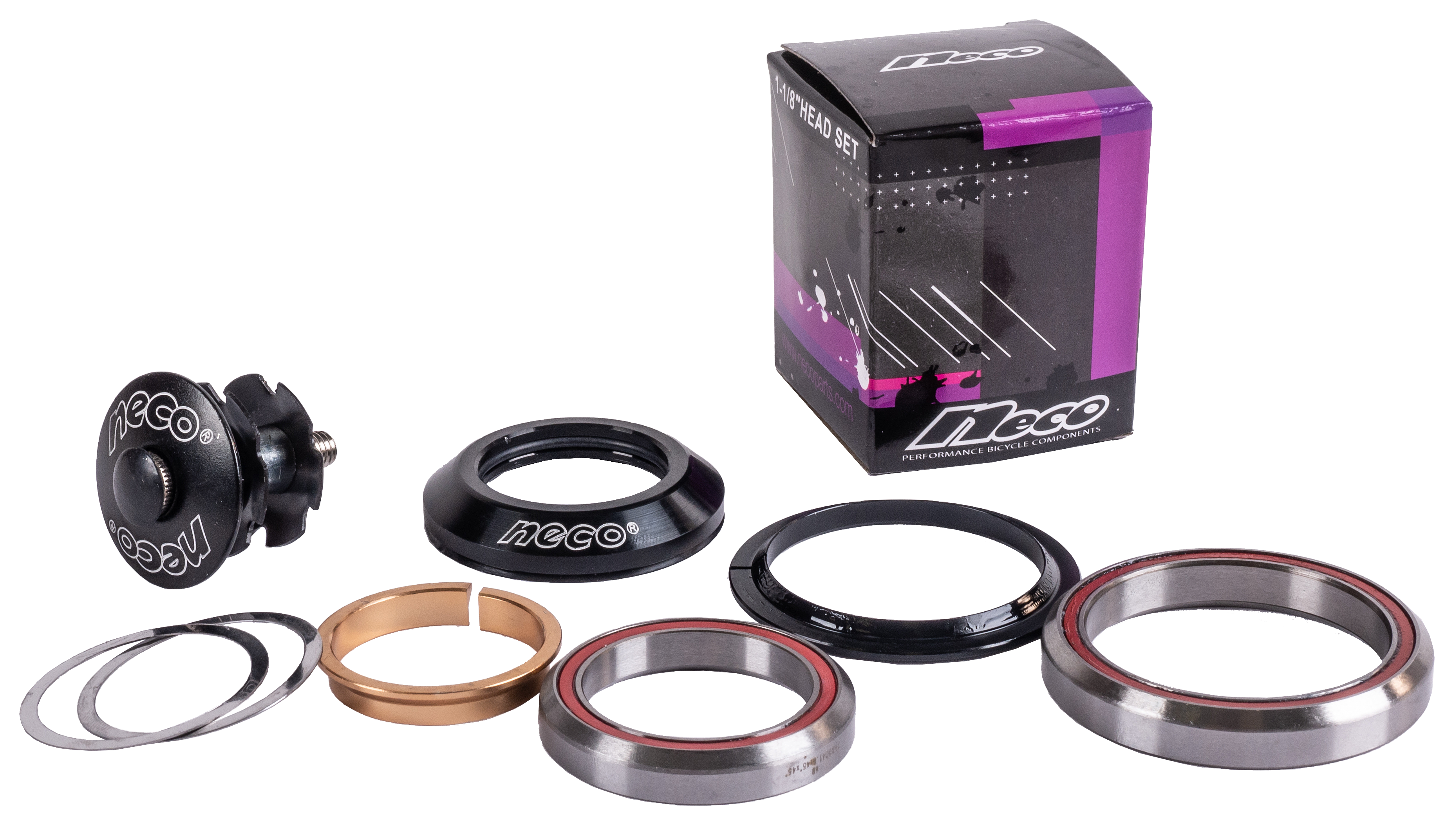 Рулевая NECO H-373, 1,5  1-1/8 52.2x39.8(30), безрезьбовая, интегр, пром. подшипники 41,8x45x4 H-373