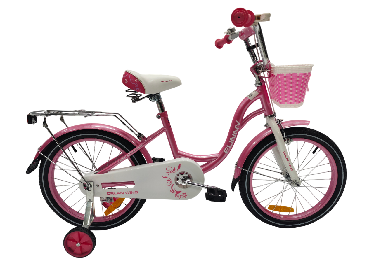 Велосипед ORLAN WING 16" FUNNY розовый, сталь