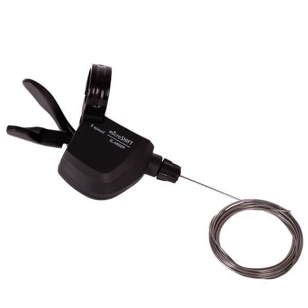 Шифтеры Microshift SL-M850/M859, пара, 2/3х9 ск., трос 1800 мм, черный