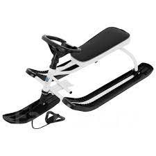 Снегокат Тимка СПОРТ ЭКОНОМ рама белая высота руля 410 мм