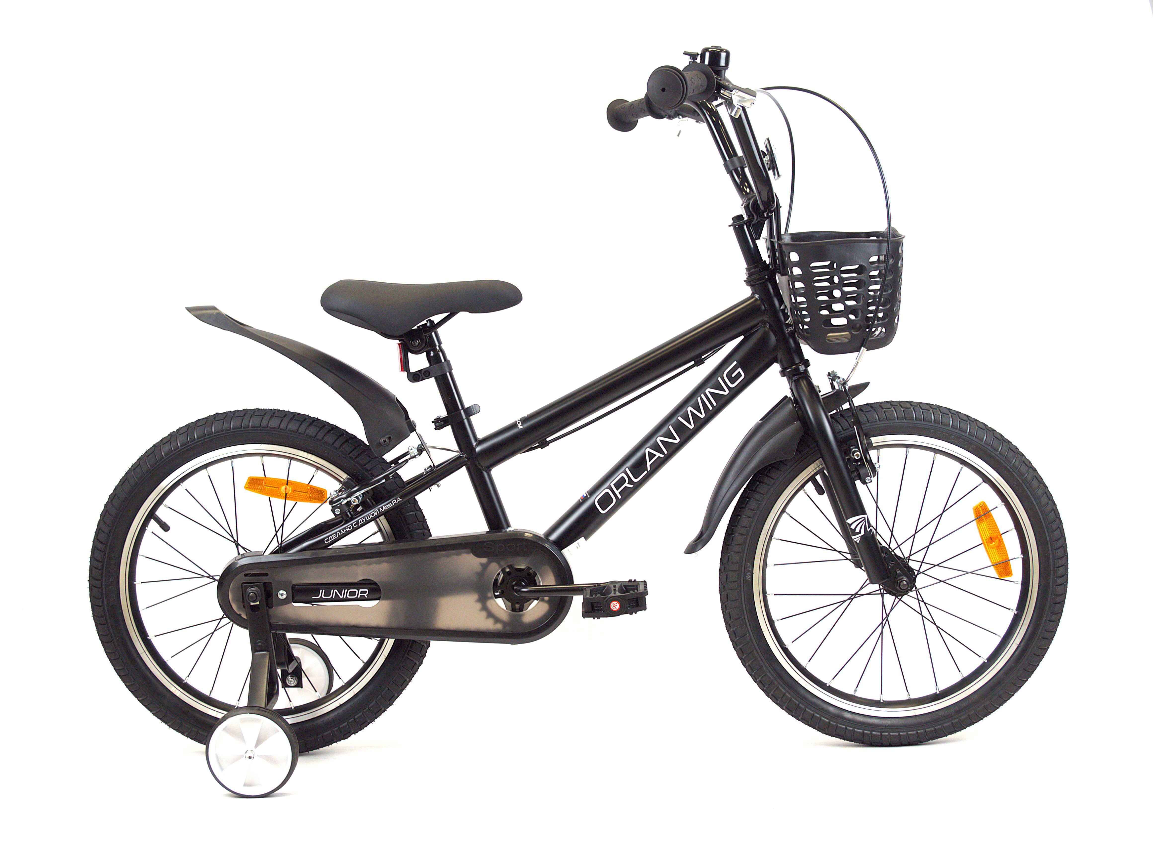 Велосипед ORLAN WING 18" JUNIOR черный, сталь