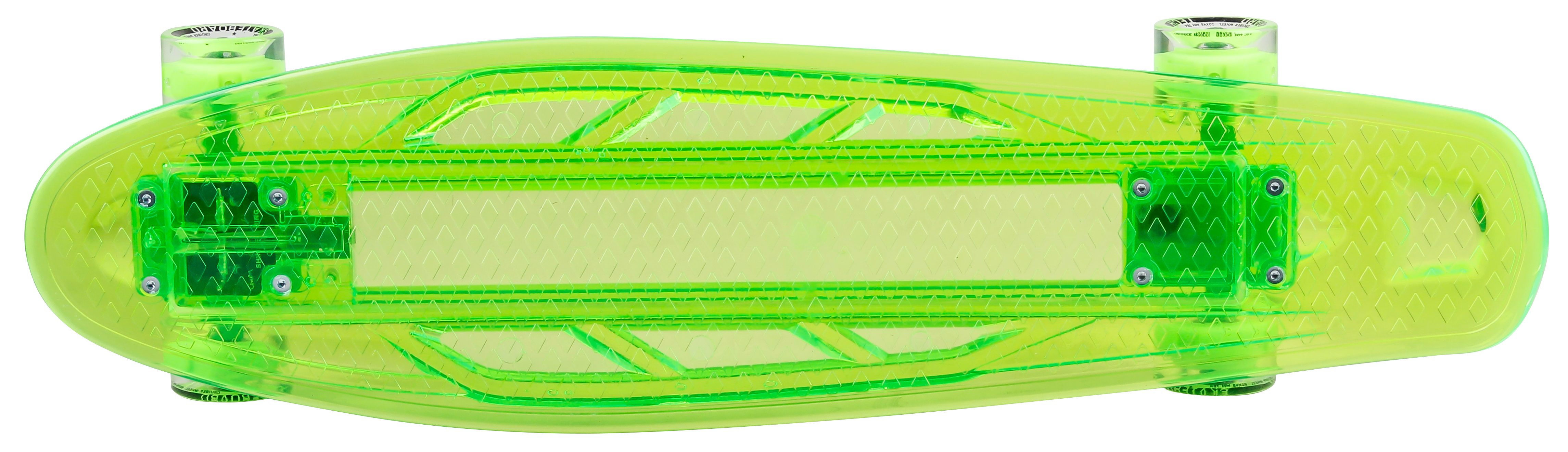 Скейтборд пластик Transparent27 light green 1/4 TLS-403L