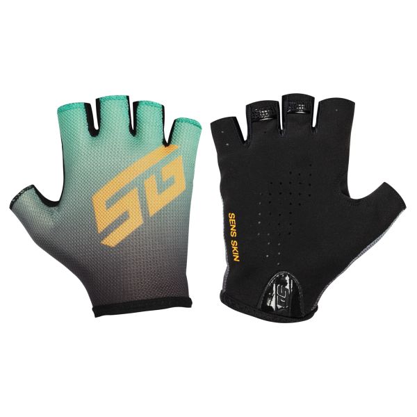 Перчатки STG Sens Skin, размер M, черный с зеленым