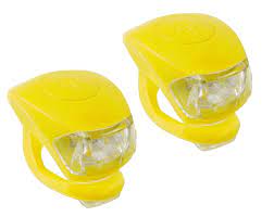 Фара, мягкое крепление, пластик, 2 светодиода, жел