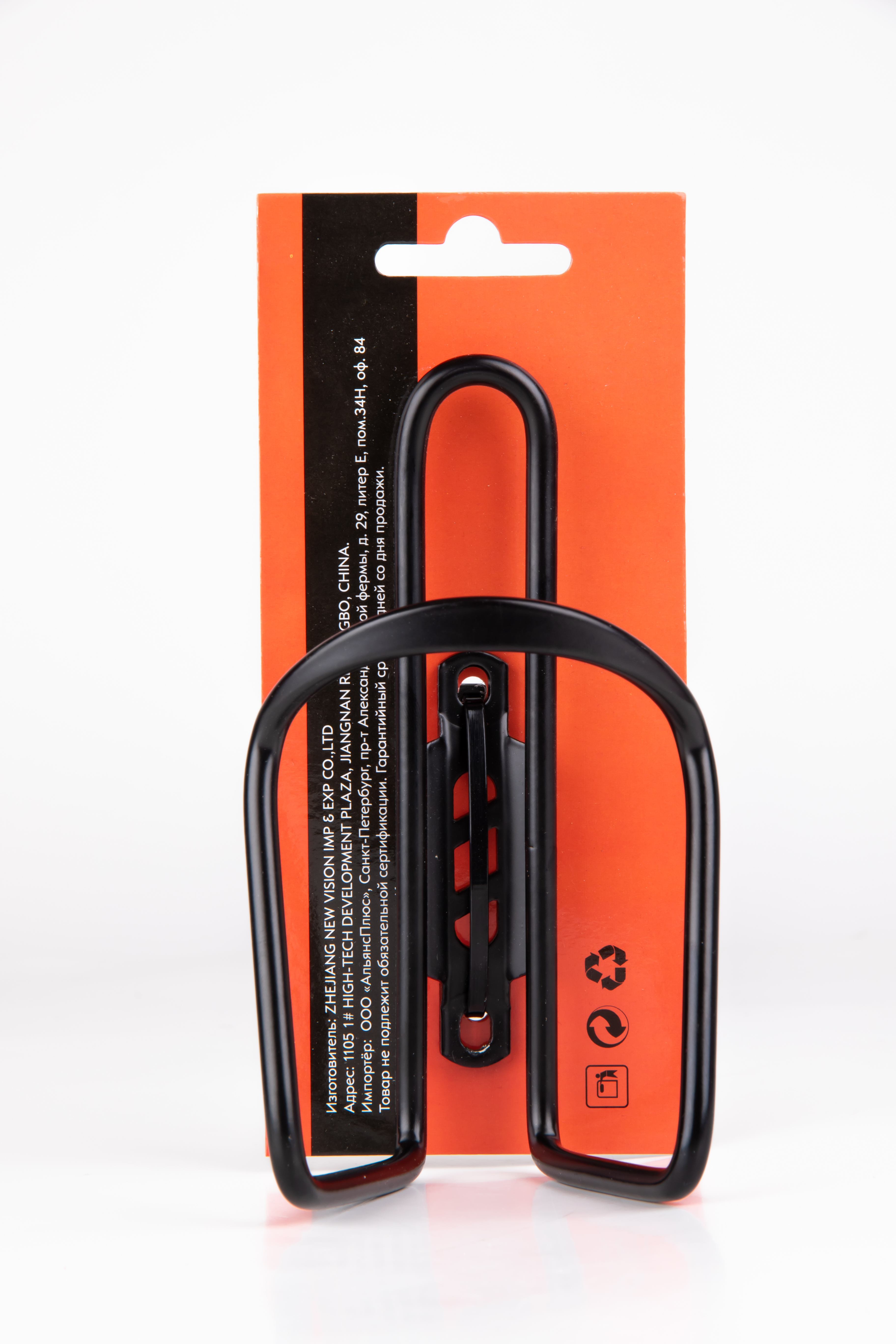 Флягодержатель HL-BC22 на раму, алюминий, чрный 1/75 HL-BC22