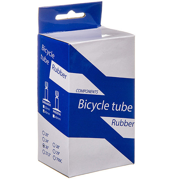 Камера велосипедная BT, резина ,26Х1,75/1,95 ,автониппель 48мм  (упак.коробка)