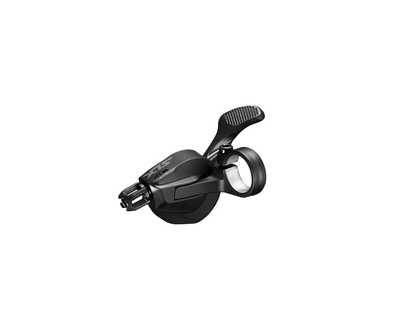 Шифтер Shimano SLX, M7100, левый, 2 скорости, без индикатора, трос 1800мм, черный, без упаковки