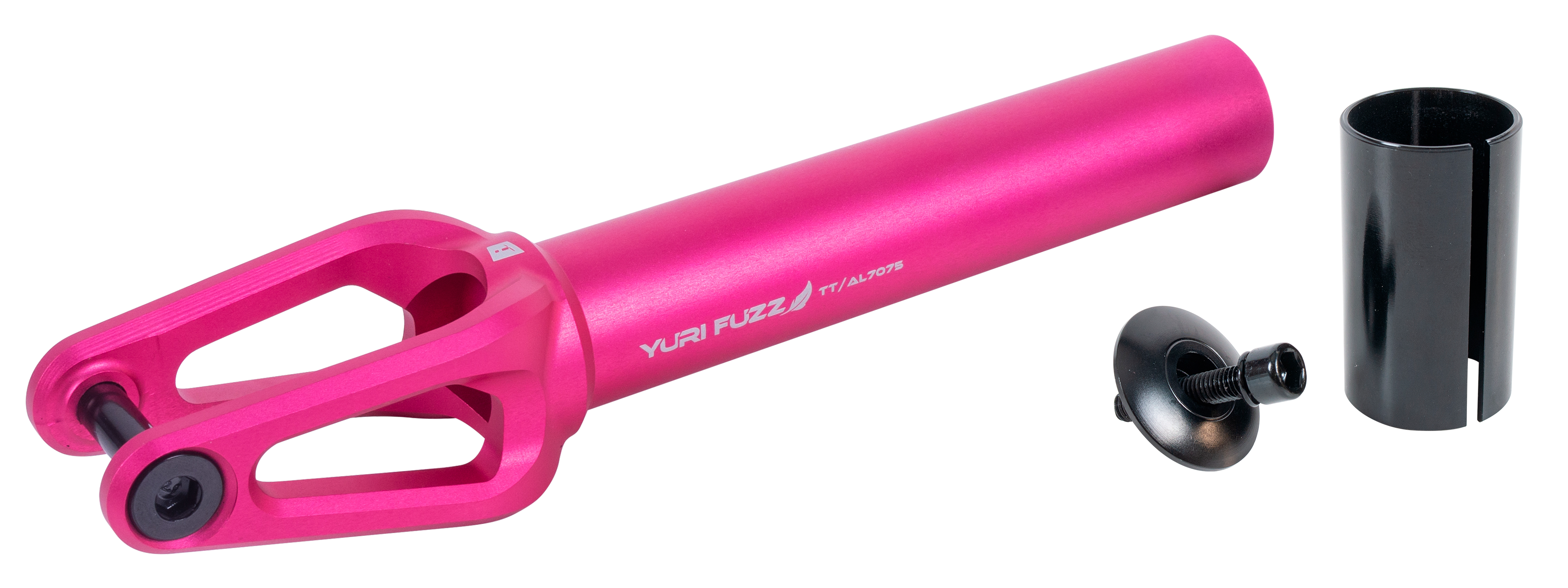 Вилка для X-Treme самоката, Yuri Fuzz, AL 7075 (SCS/HIC 24x110мм колеса) Pink