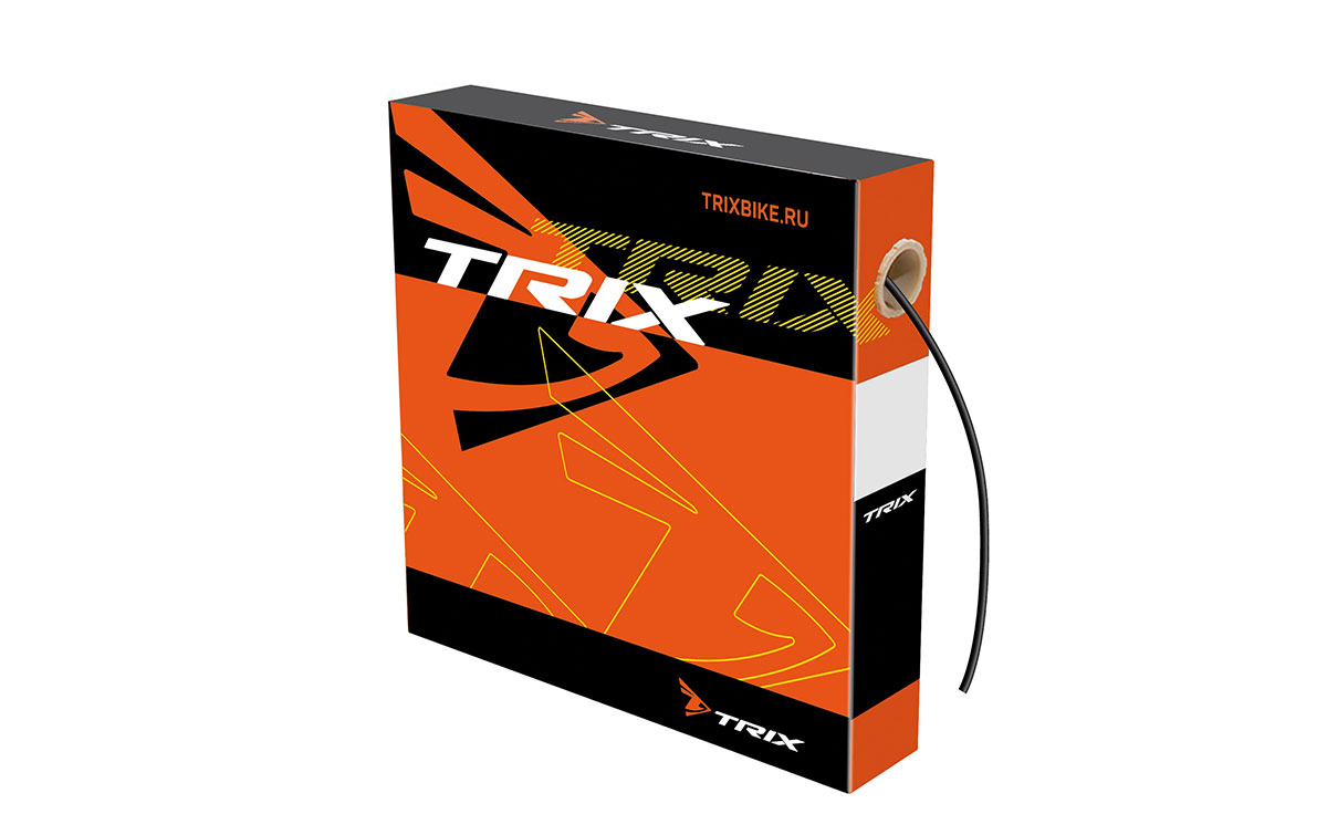 Рубашка троса переключения TRIX , 4 мм, черная, коробка 50м