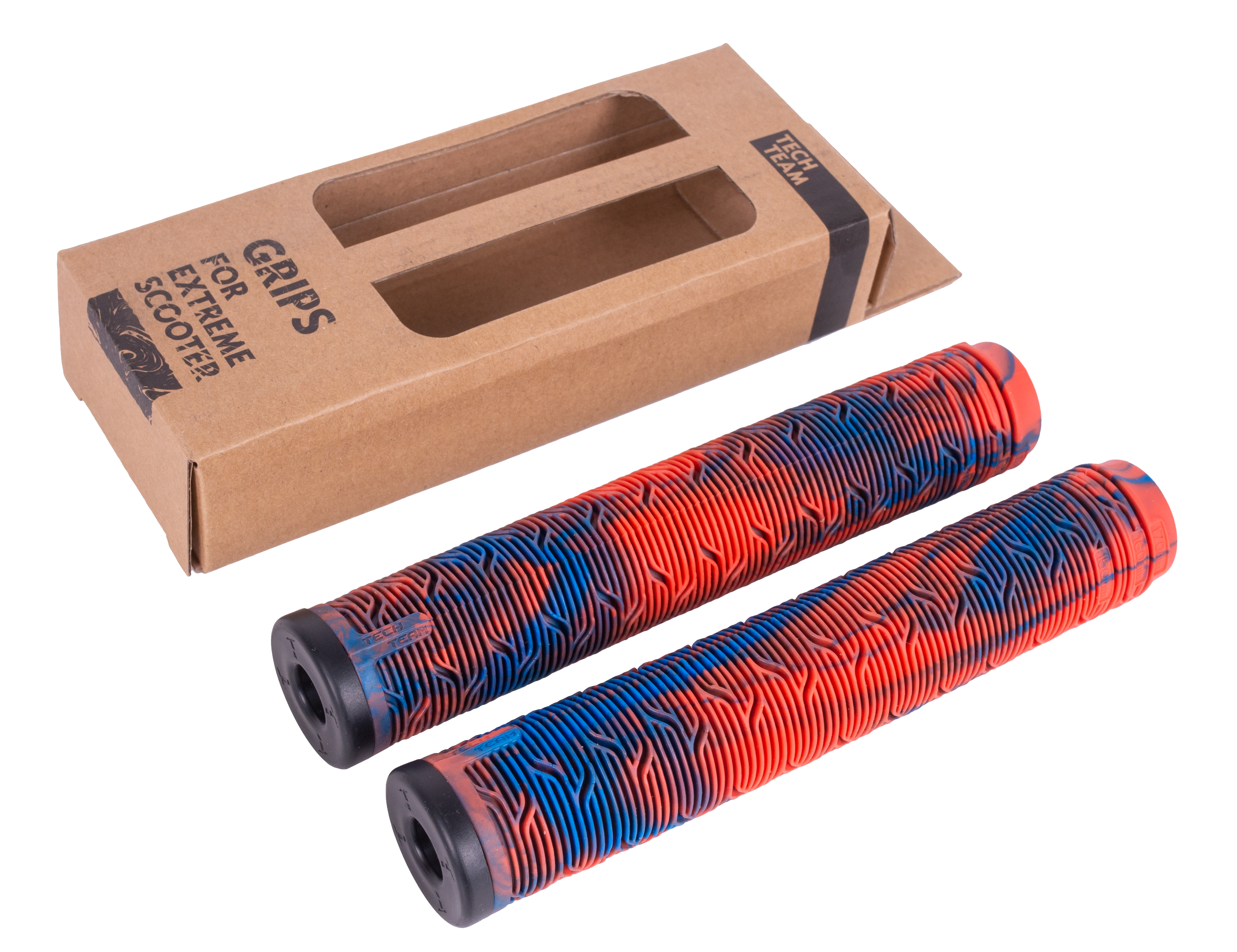 Грипсы 2шт с барендами Maze-170 blue-red