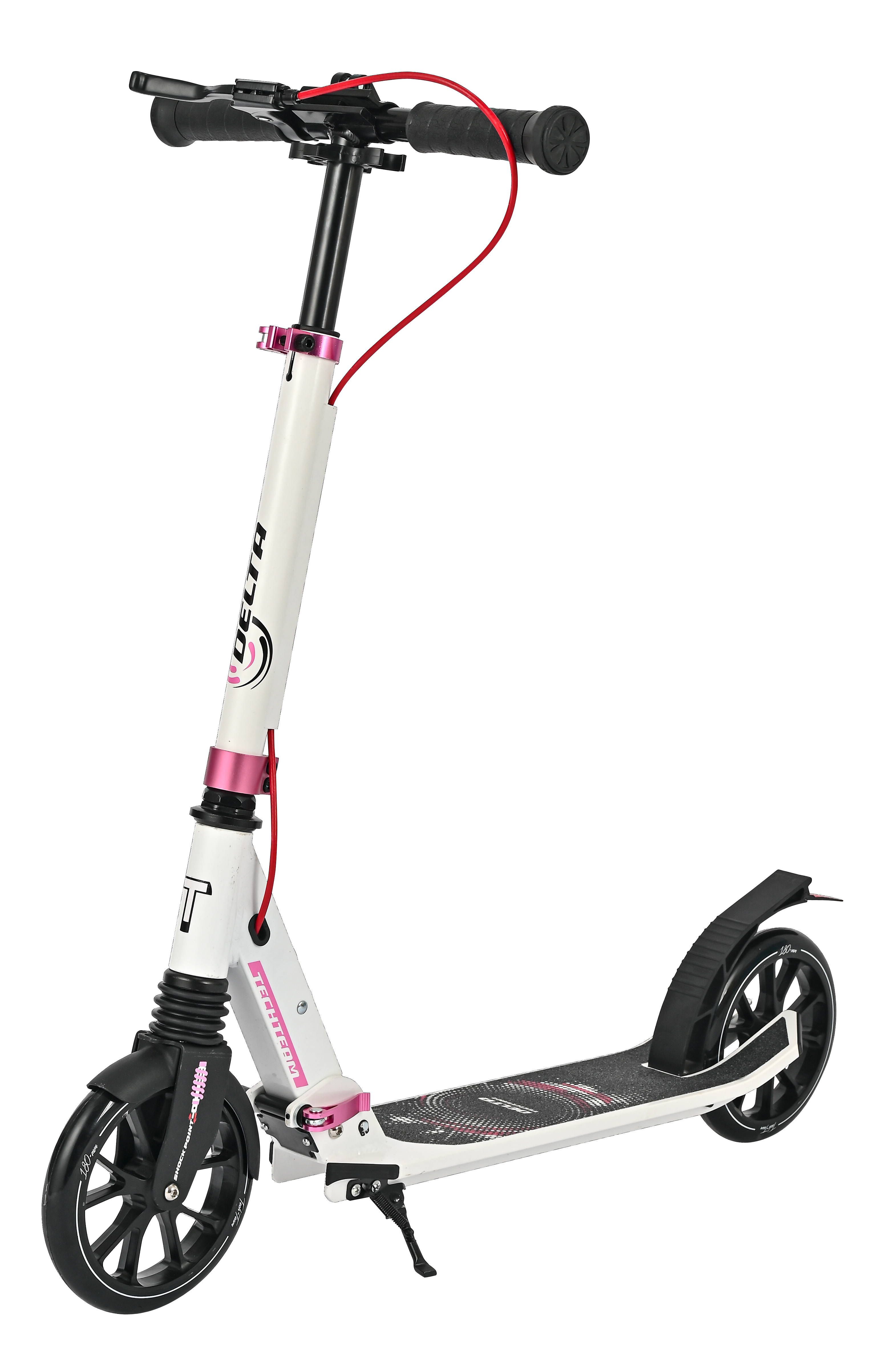 Самокат Delta black-red 1/4