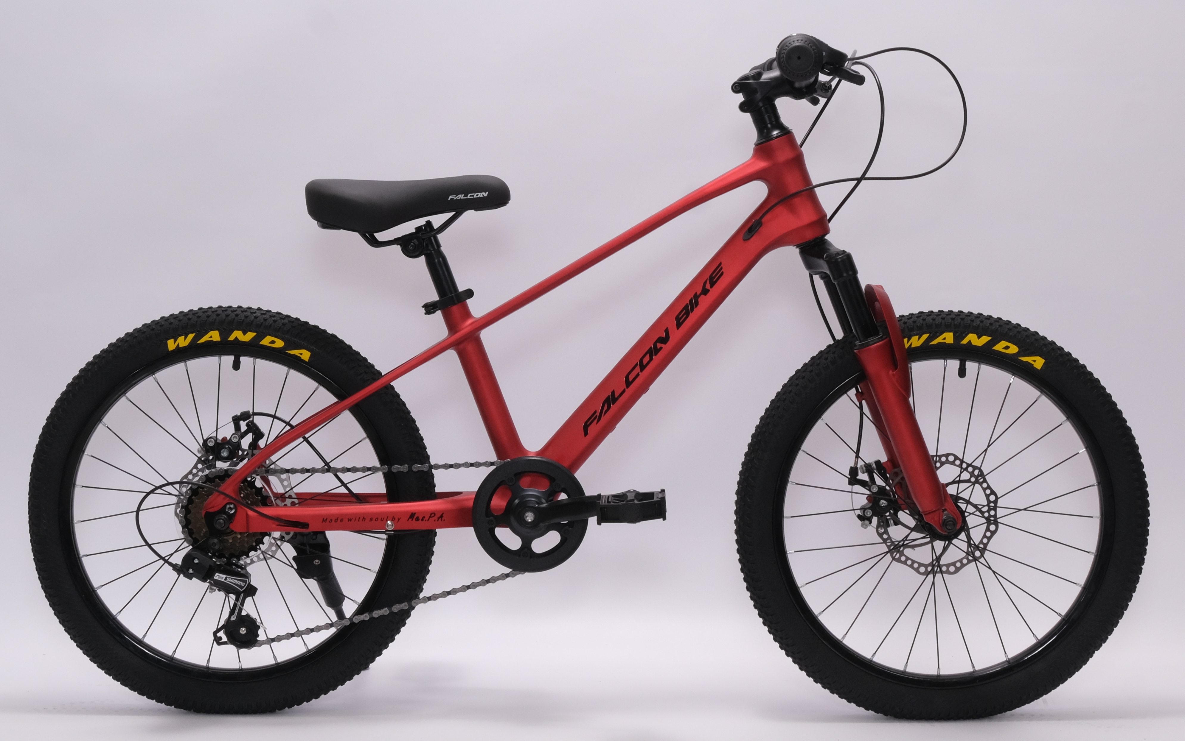 Велосипед FALCON BIKE 20" RIVER красный, магниевый сплав