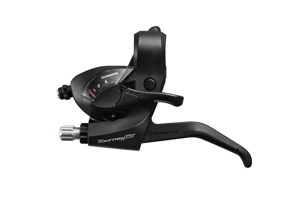 Шифтер/Тормозная ручка Shimano Tourney, TX800, левый, 3 скорости, индикатор, тормозная ручка под 2 п