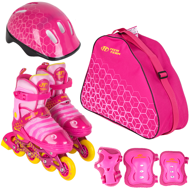 Maya Set н-р (рол, защита,шлем) р.30-33 S розовый