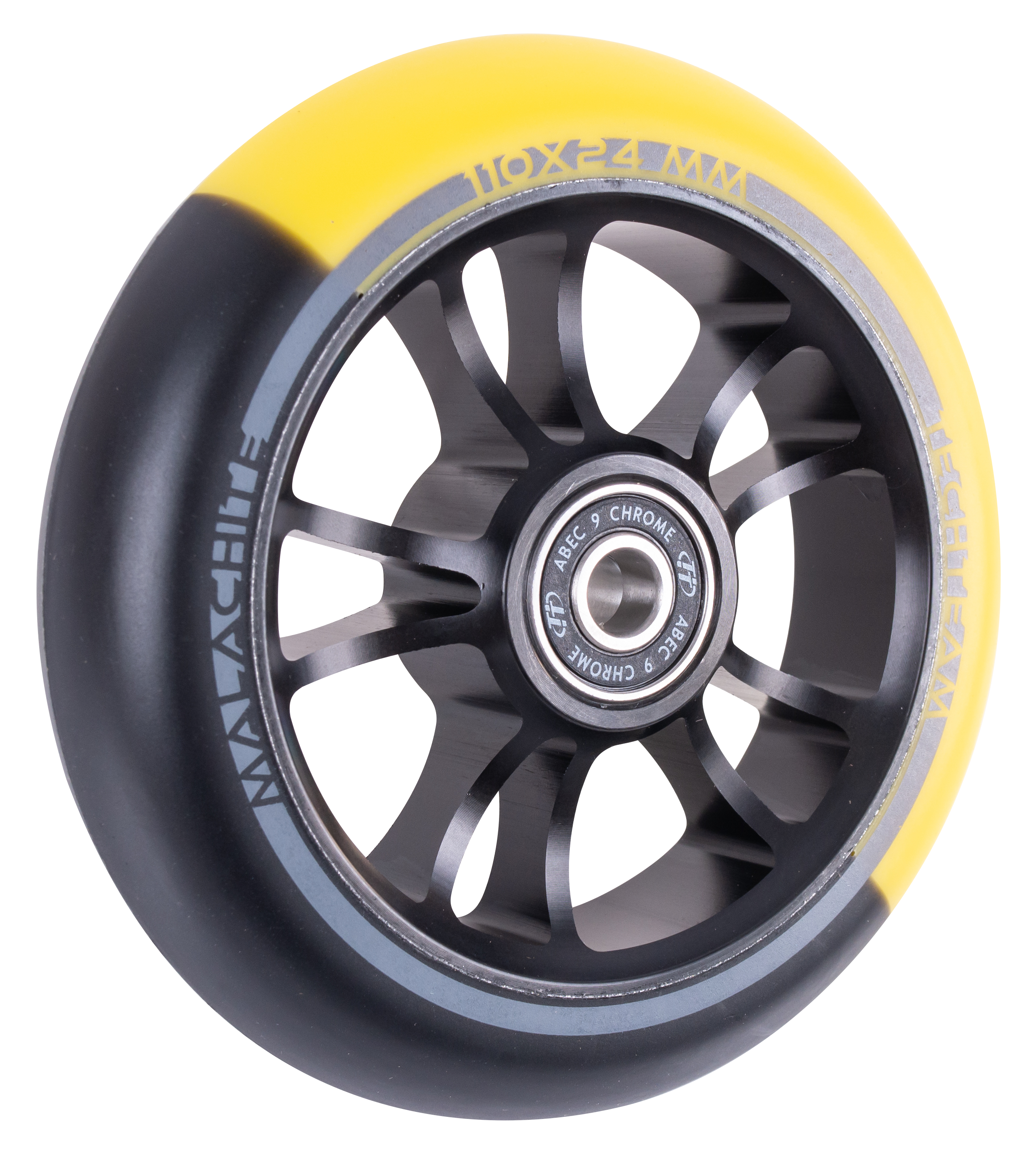 Колесо для самоката X-Treme 11024мм, Malachite, yellow