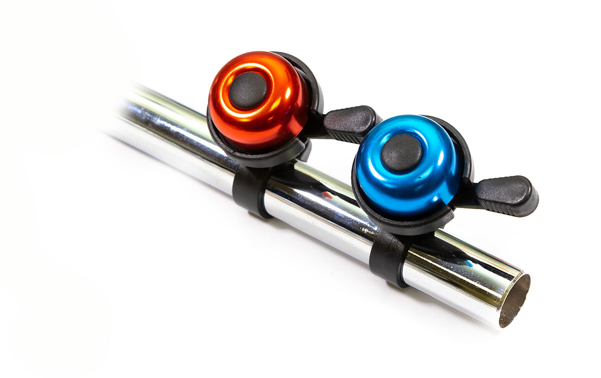 Звонок механический, 41мм, алюминий/пластик, красно-черный(5)