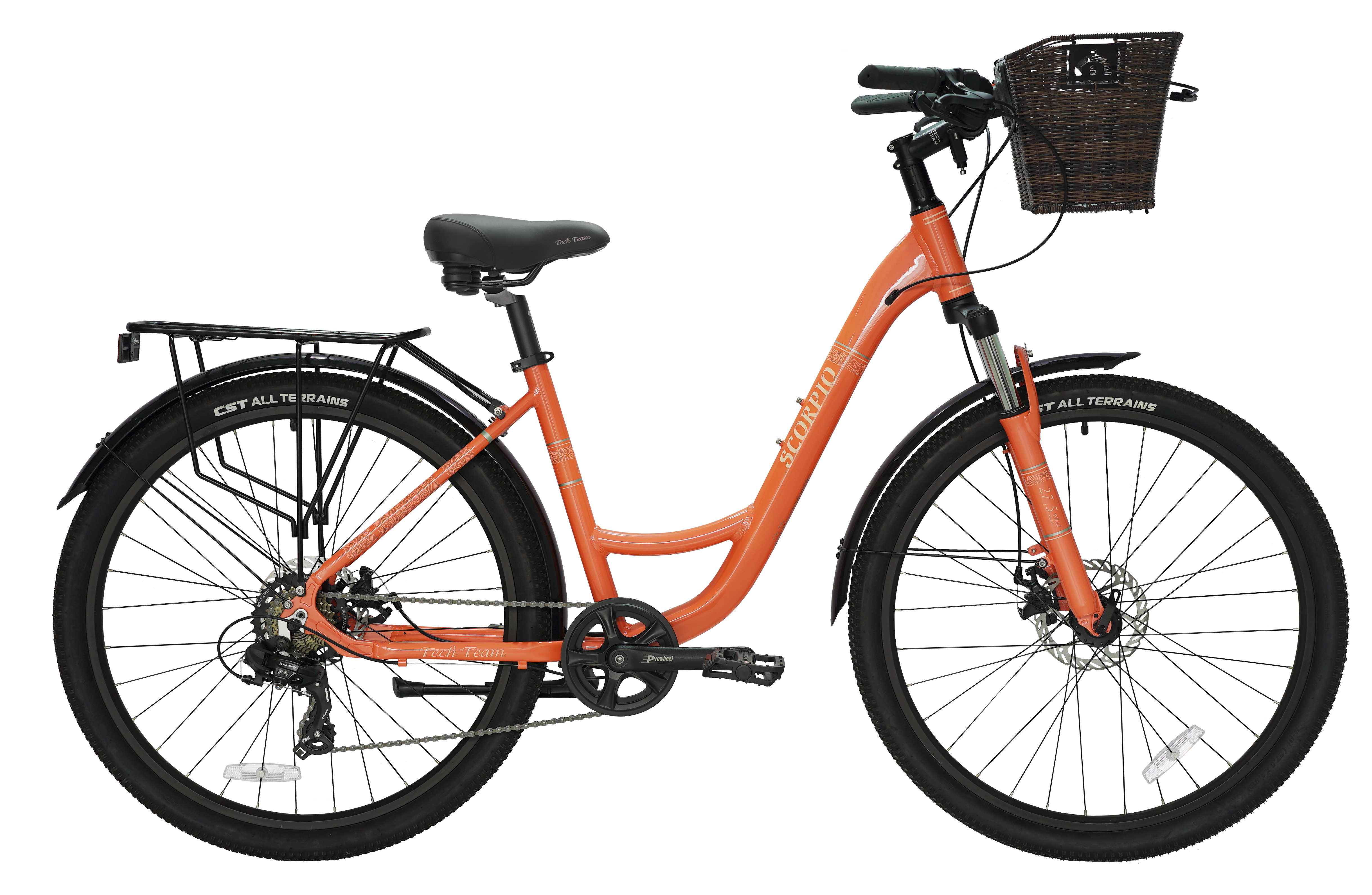 Scorpio 27,5"х17 персиковый (Корзина белая (светло-коричневая) МАРКИРОВКА