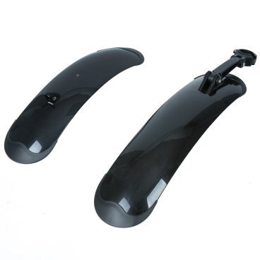 Крылья велосипедные STG FD-43 F/R, комплект, для колёс 24-26", для FATbike, пластик, черный, Х98853