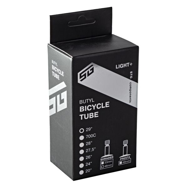 Камера велосипедная STG Light, 29Х1.95/2.3, бутил, автониппель 48 мм, (упак. коробка)