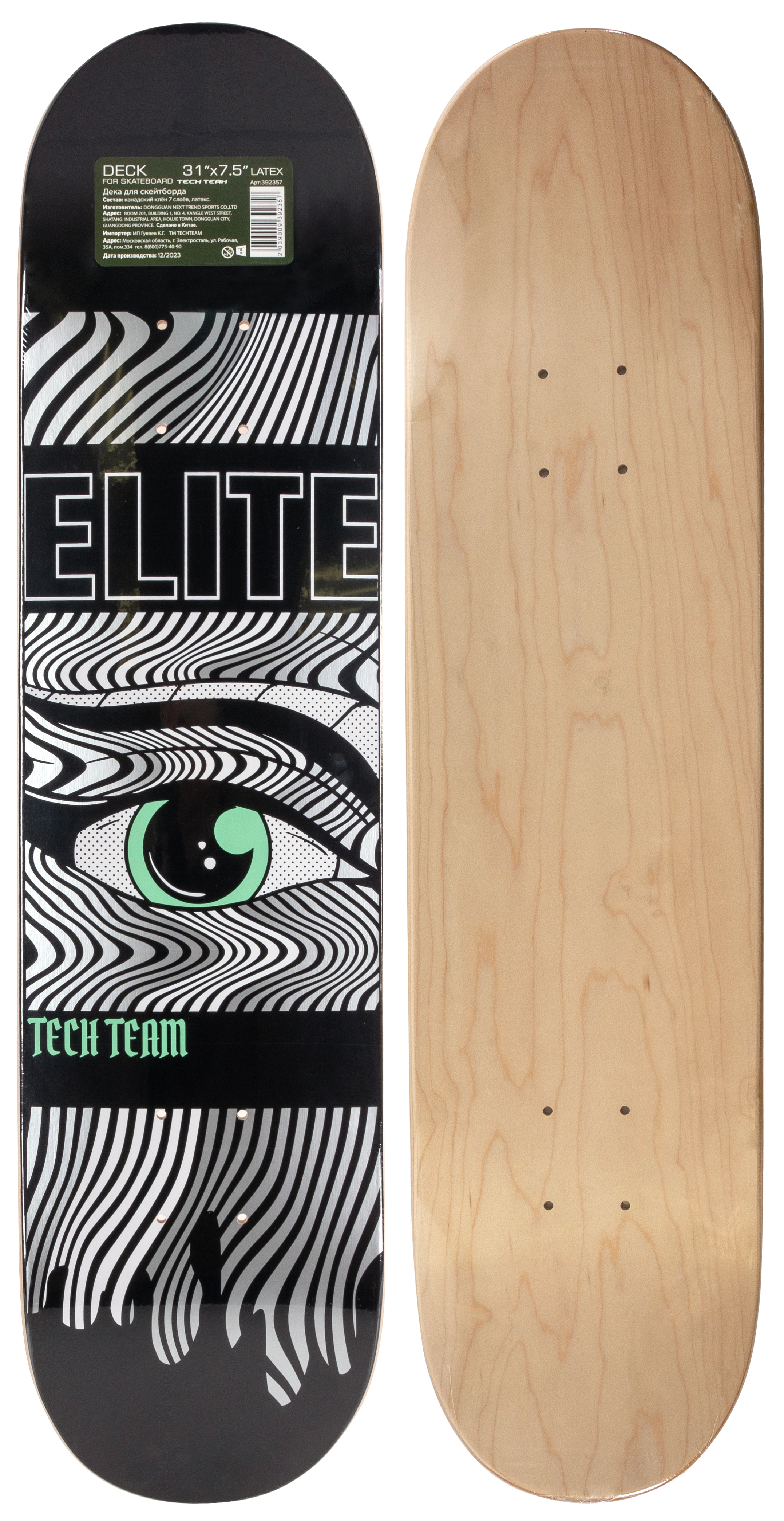 Дека скейтборда  31х7.5 LATEX