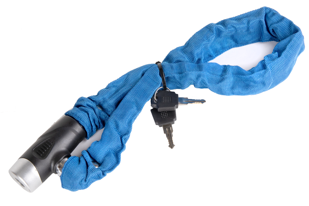 Замок велосипедный 8х1000 mm ключ GK105.206 1/12 GK105.206