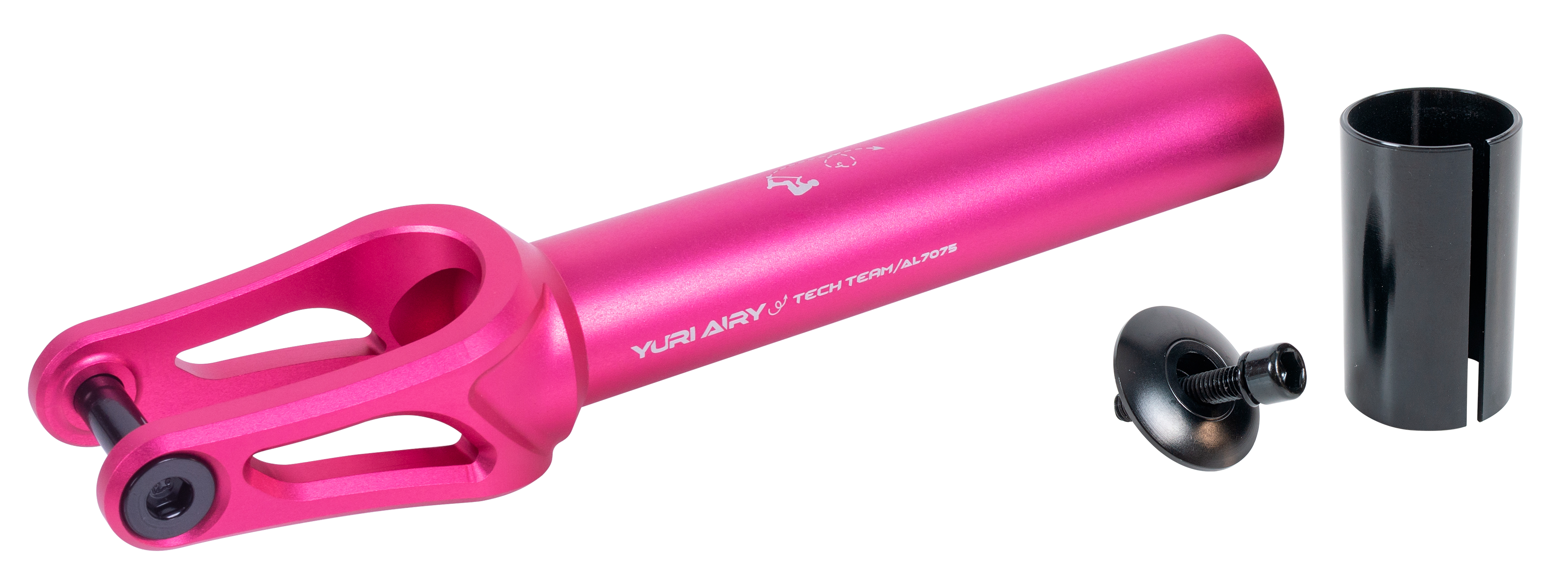 Вилка для X-Treme самоката, Yuri Airy, AL 7075 (SCS/HIC 24x110мм колеса) Pink