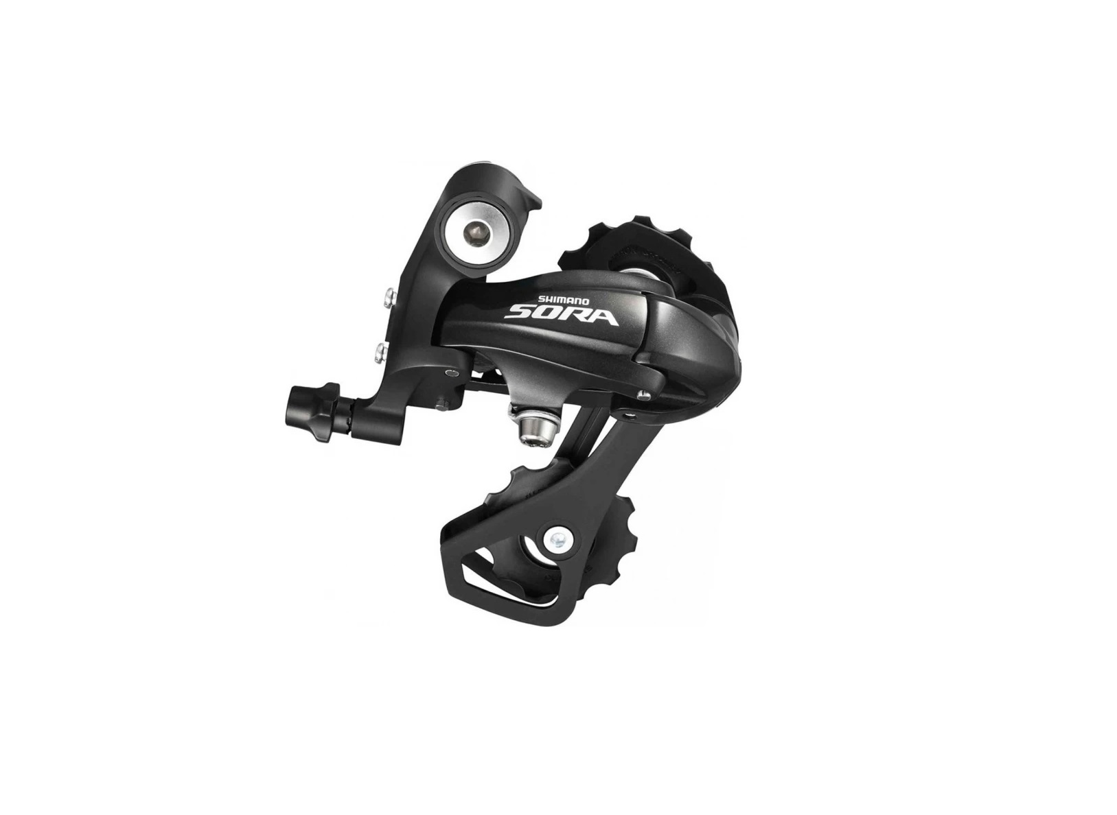 Переключатель задний Shimano Sora, R2000, SS, 9 скоростей, крепление на болт, черный, без упаковки