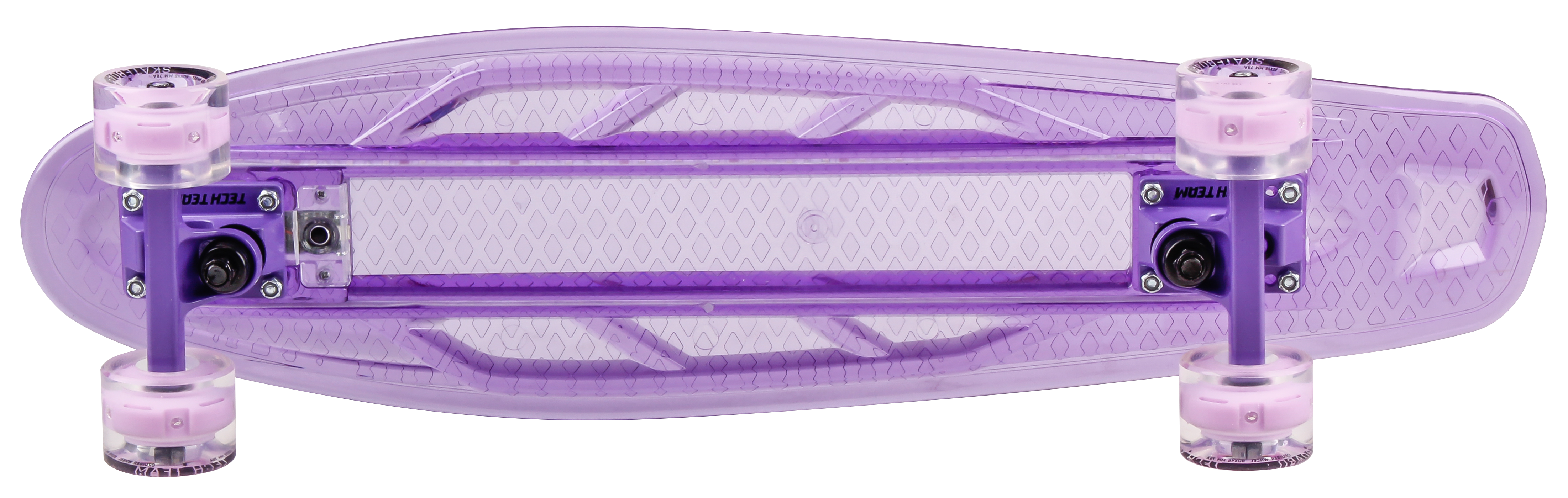 Скейтборд пластик Transparent27 light purple 1/4 TLS-403L