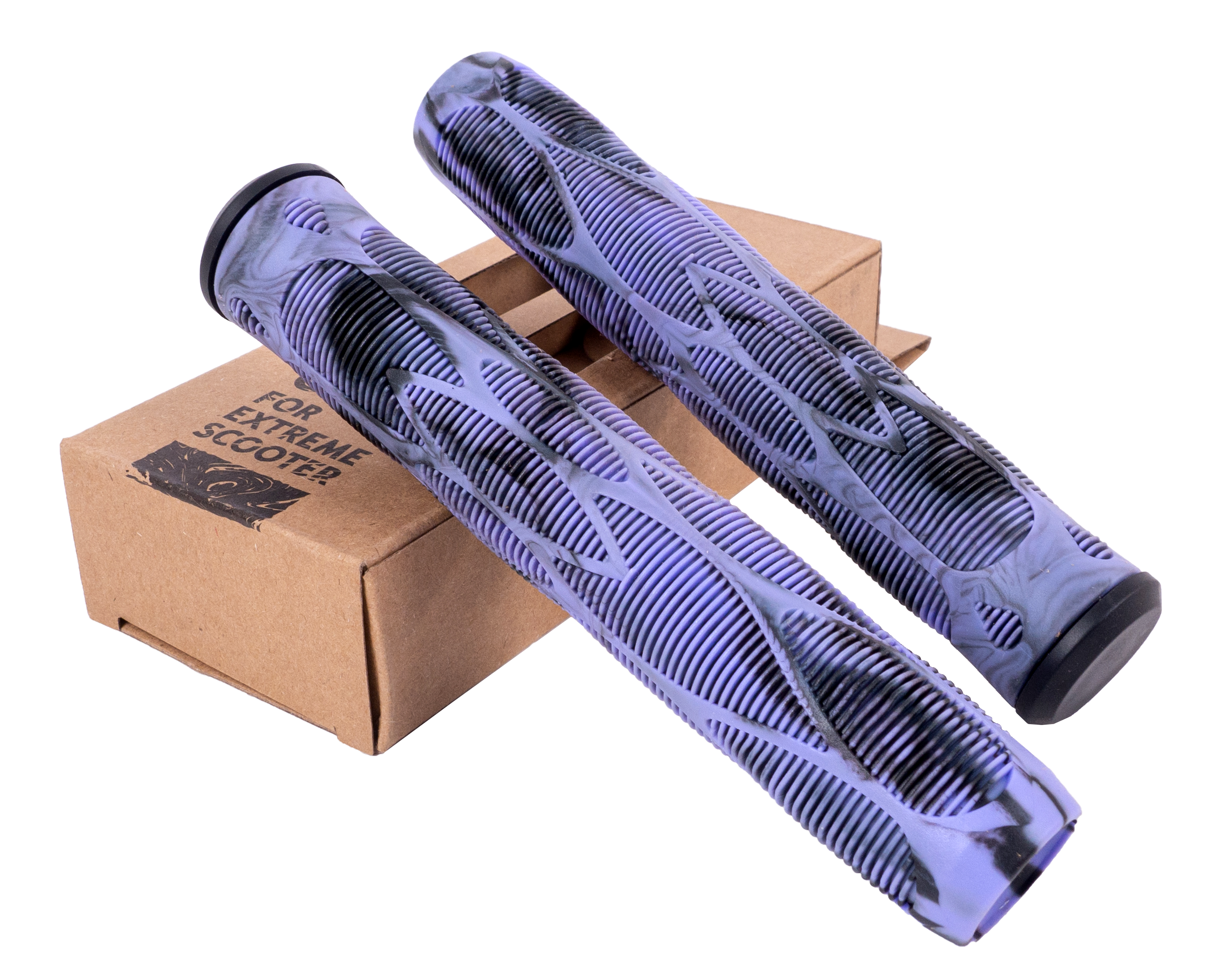 Грипсы 2шт с барендами  Voodoo 165 mm purple