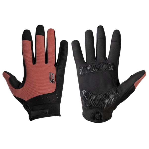 Перчатки полноразмерные STG Fit Skin, размер L, красный с черным