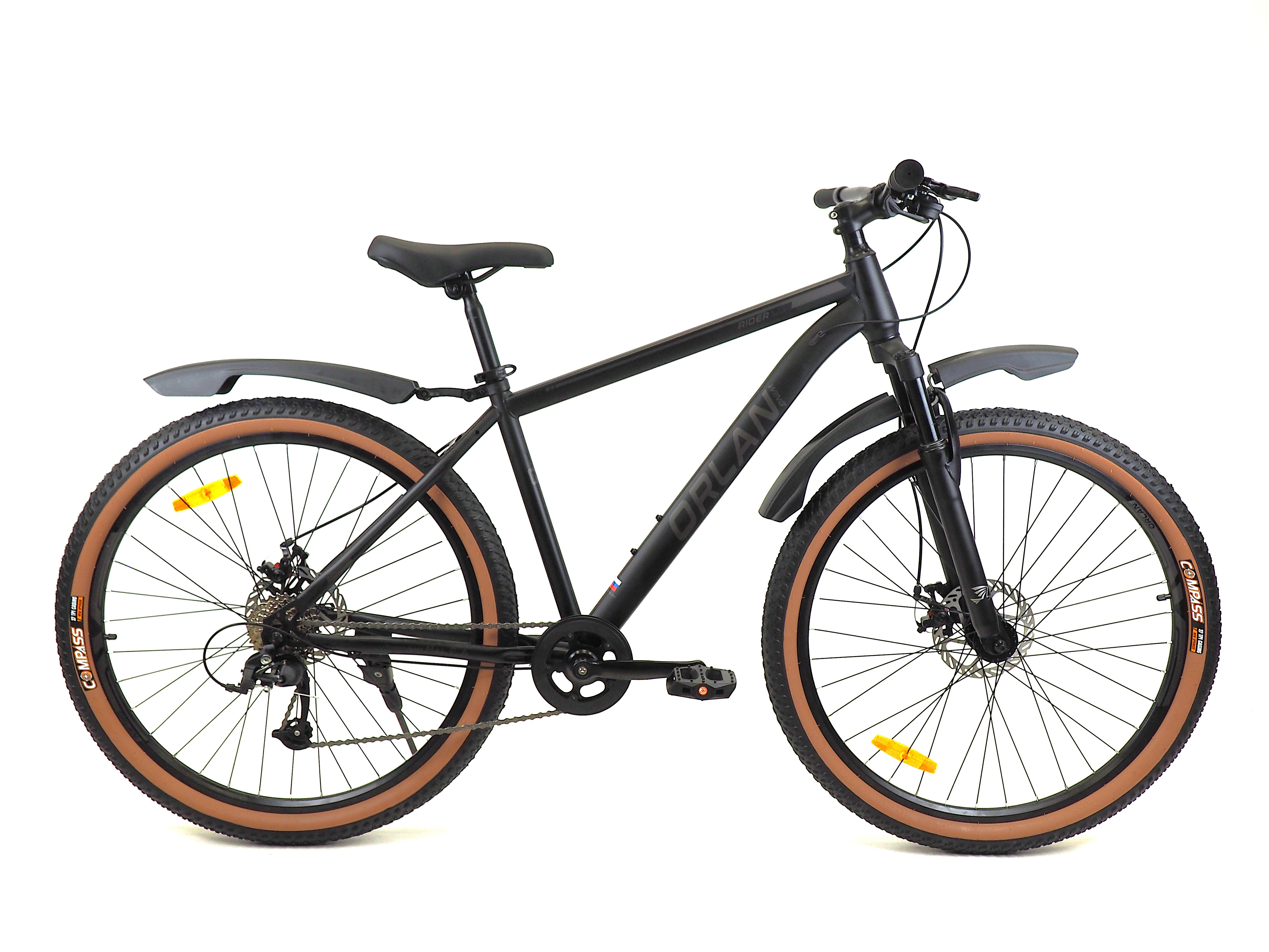 Велосипед ORLAN WING 27.5" RIDER 1.0 черный, сталь, размер 18