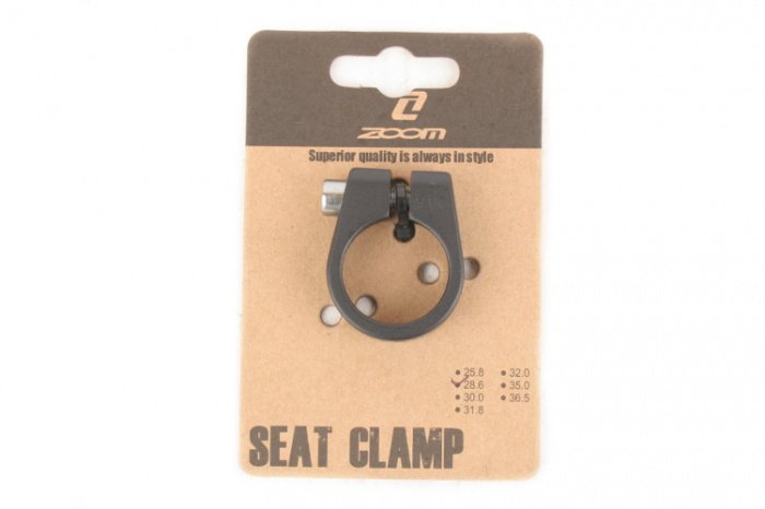 Хомут подседельного штыря, болтовый, AT-83, 28,6 м