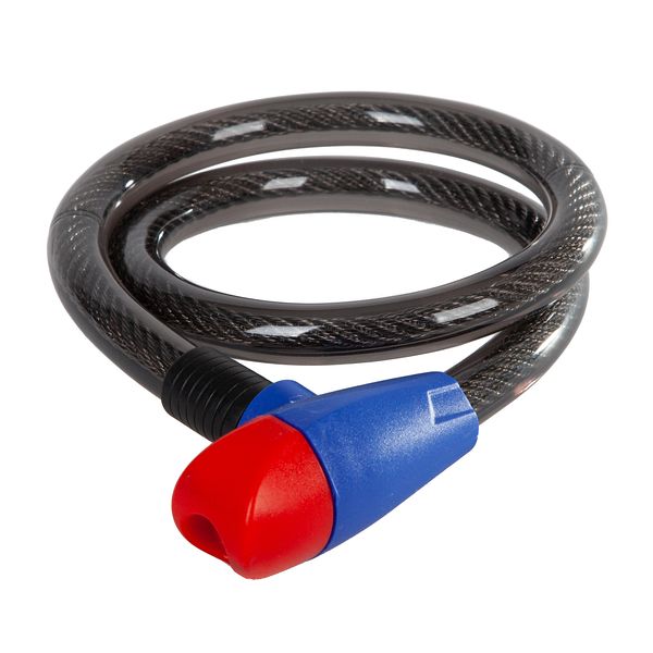 Замок, трос спиральный, с ключом диам.15х80см