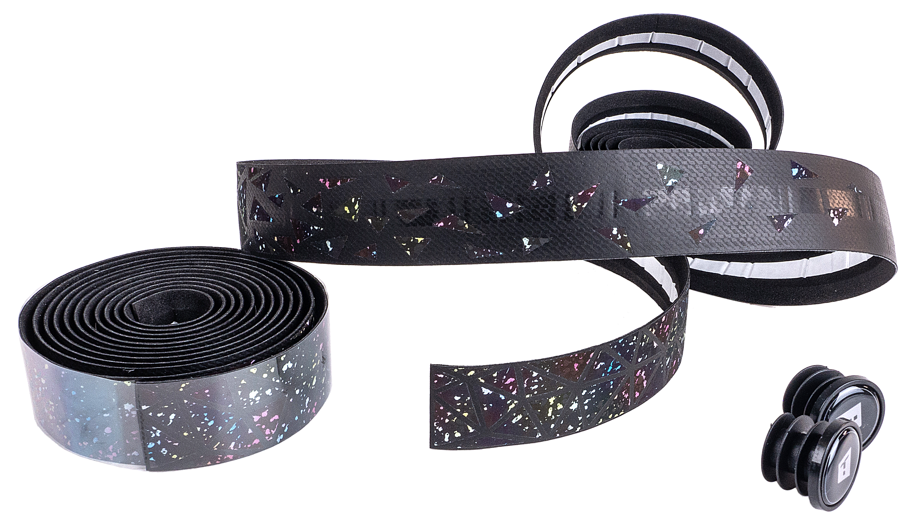 Оплетка Reflect на руль EVAPU, толщина 3мм, узор с светоотражающими элементами на 1/3 длины.