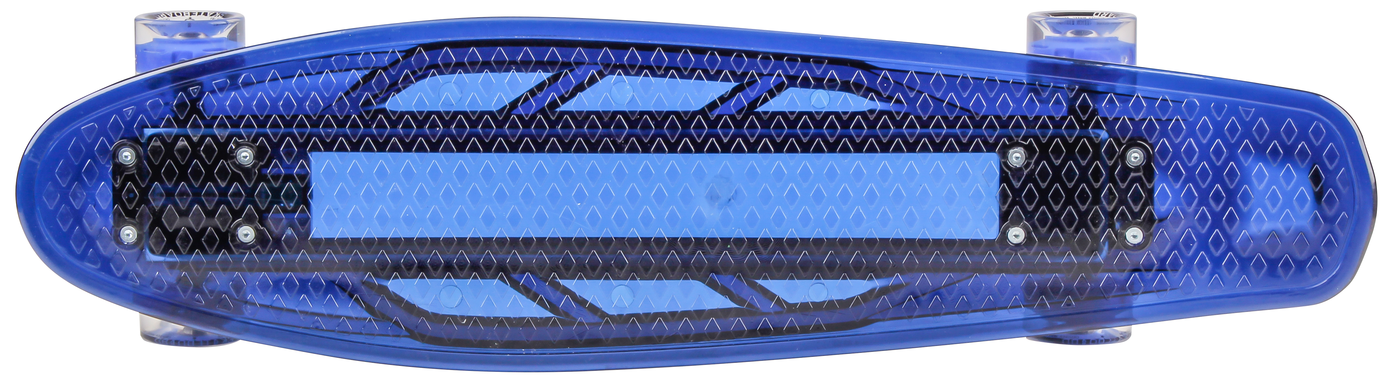 Скейтборд пластик Transparent27 light blue 1/4 TLS-403L