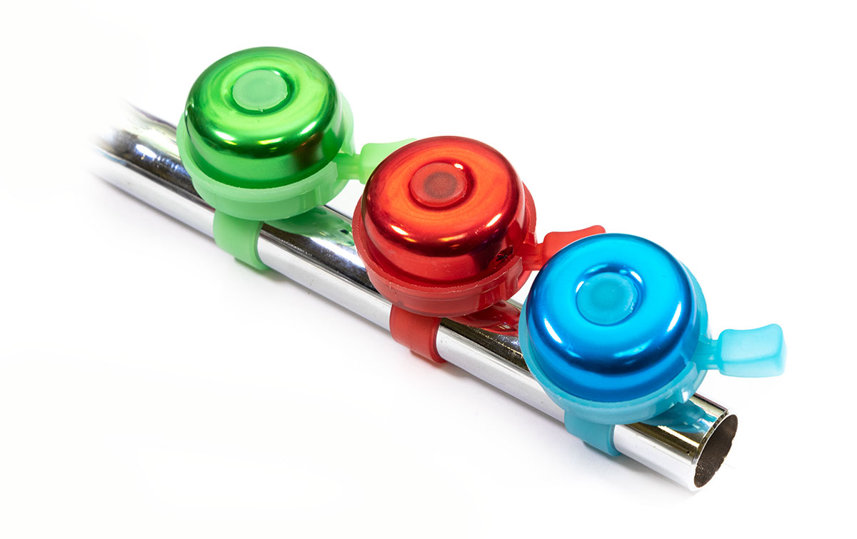 Звонок механический,  53мм, алюминий/пластик, зелный(5)