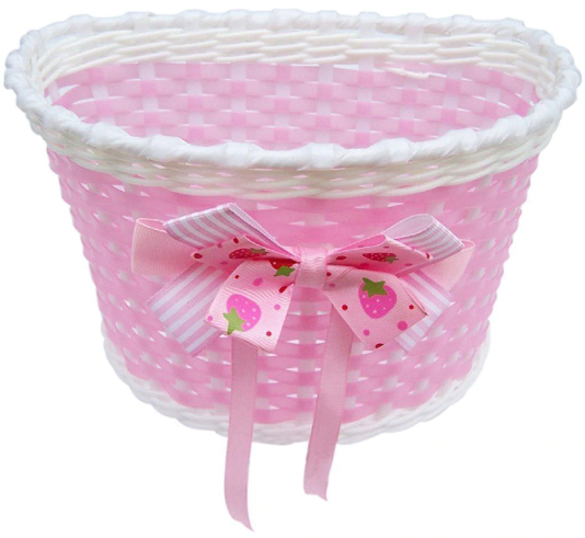 Корзина детская 20" (розовый-белый) 230x150x160 мм