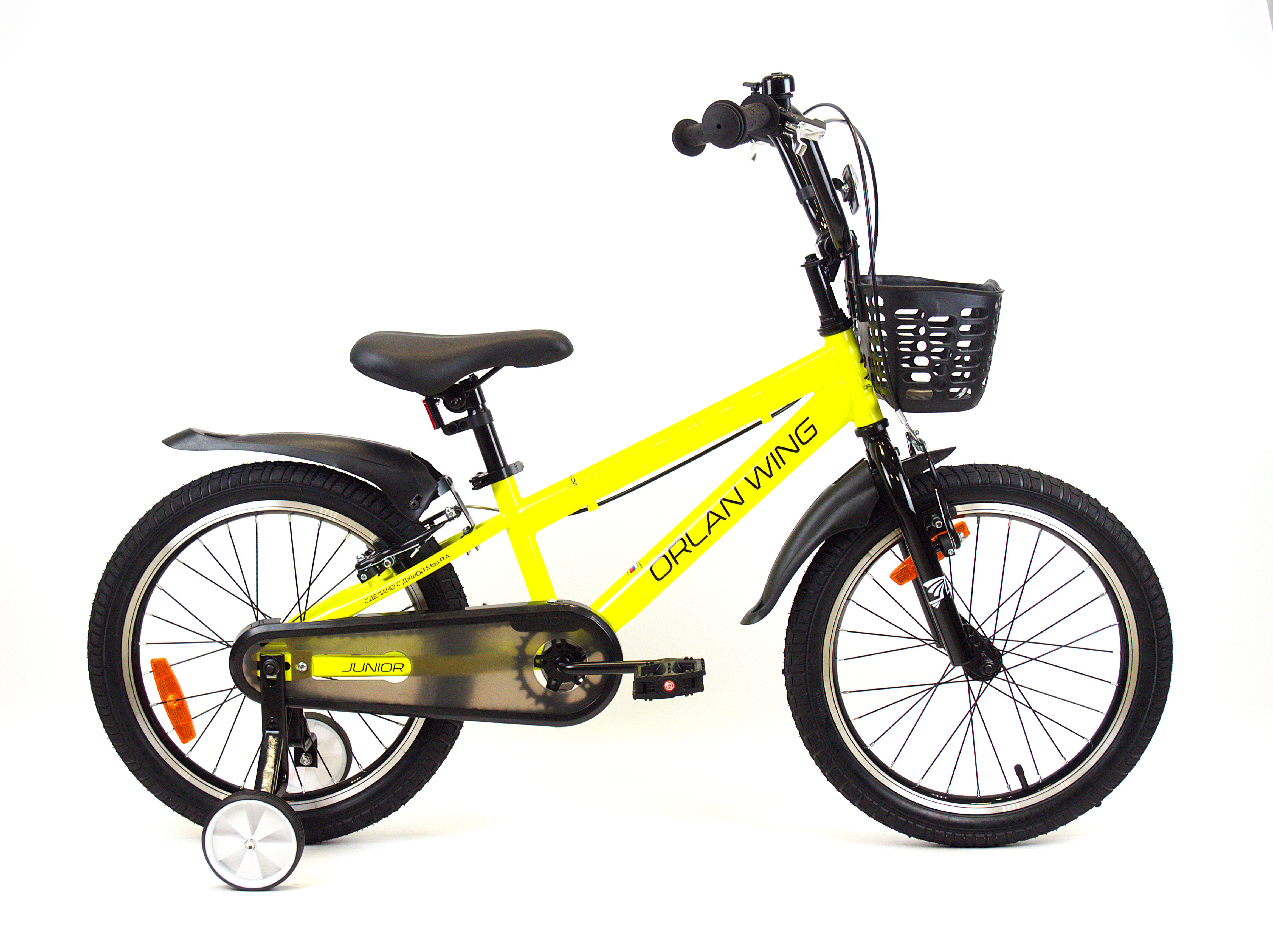 Велосипед ORLAN WING 18" JUNIOR желтый, сталь